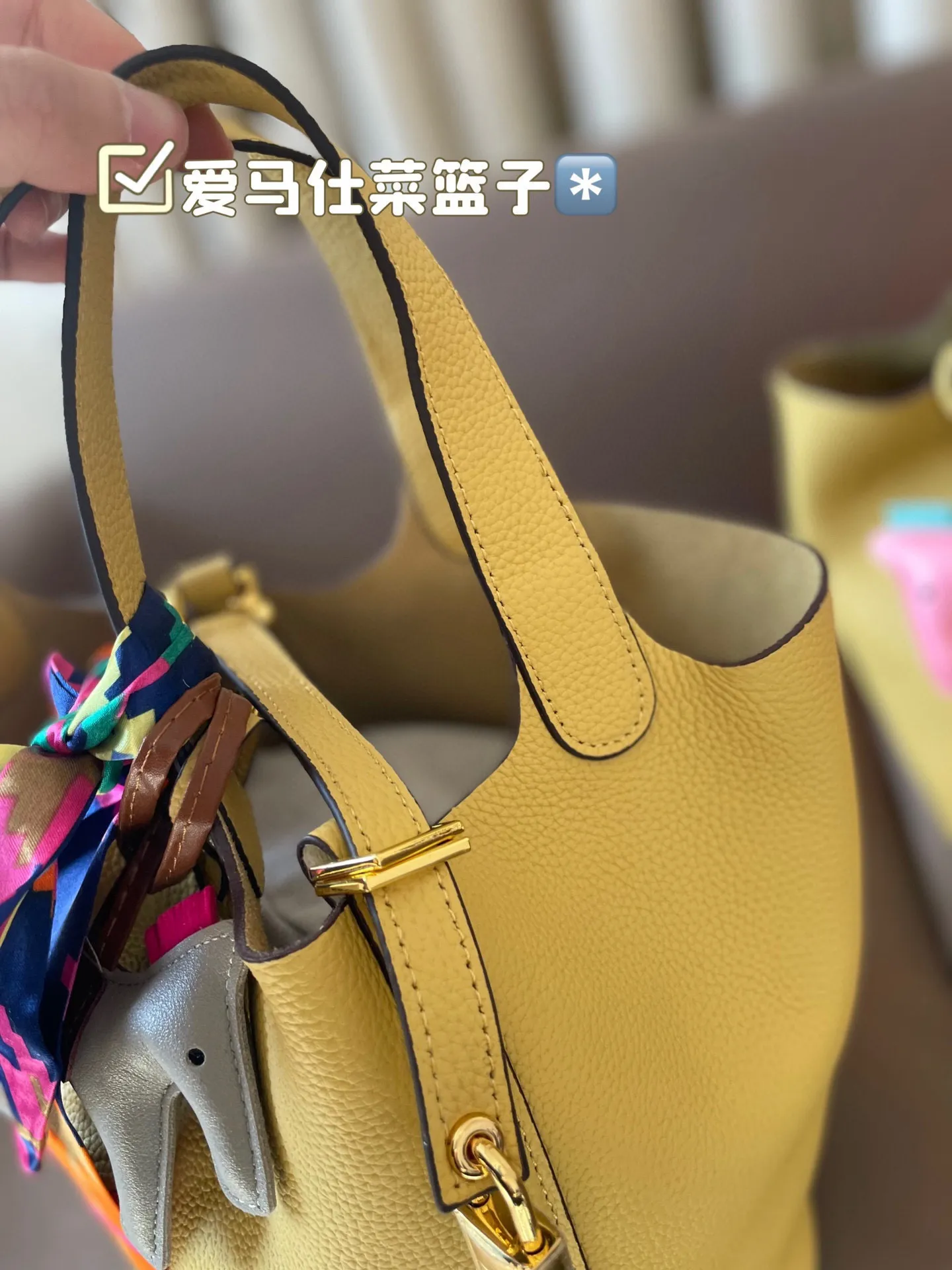 P185 折叠盒 牛皮~ 爱马仕菜篮子‼️‼️奢侈品中的经典之作 爱马仕 如图配置 媲美专柜的版本!配送丝巾 小马 尺寸21*18