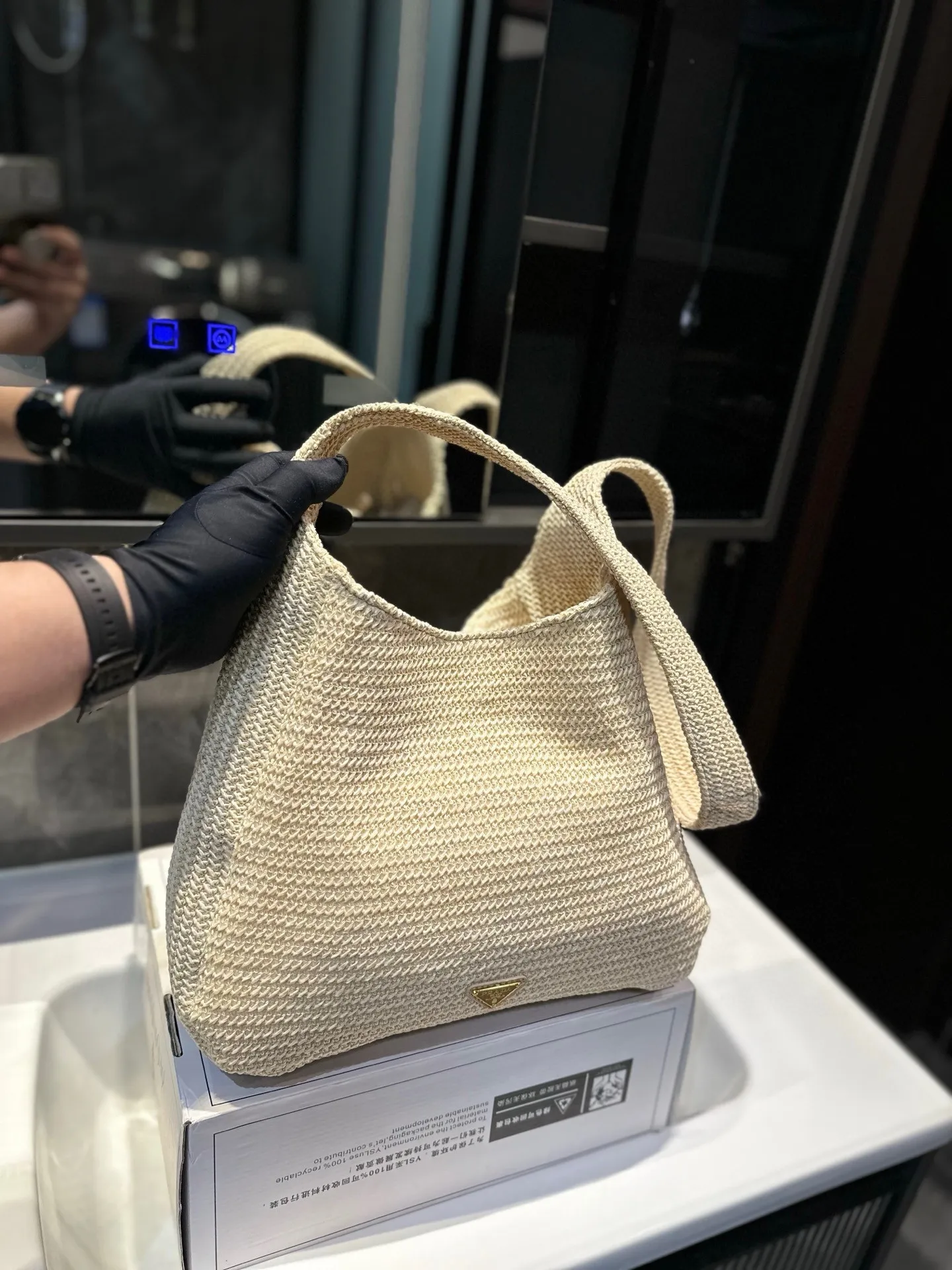 ❤️P130❤️ Prada普拉达新品 草编 夏季必备 太美啦 尺寸32.28