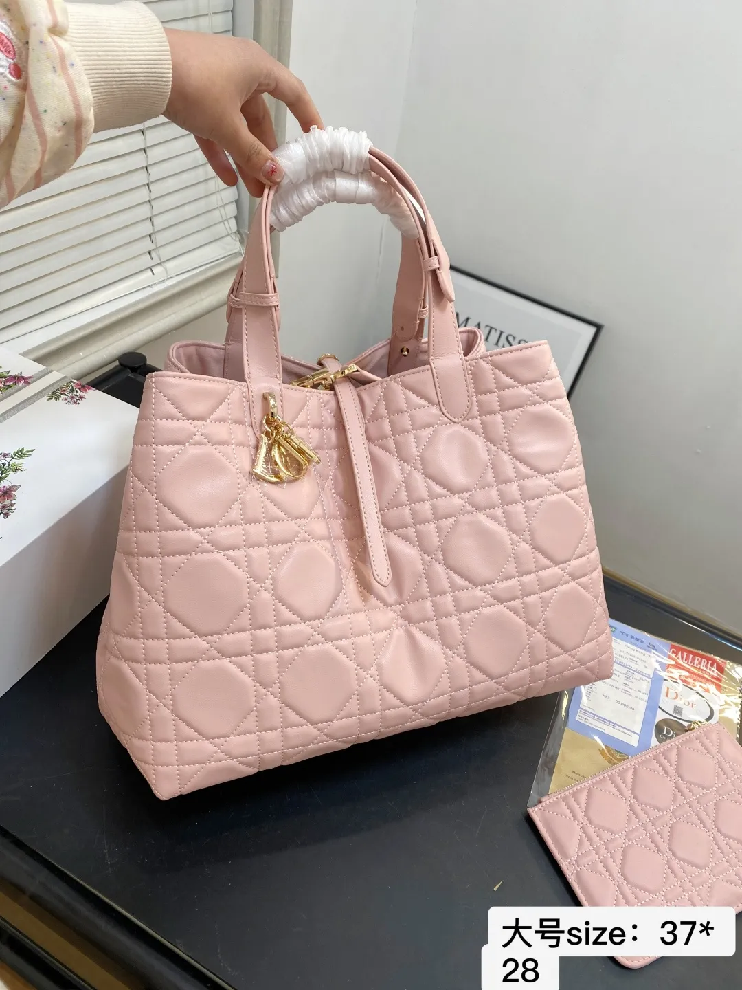🅿️💰大号150 配折叠礼盒 【尺寸】37*28 迪奥DIOR Toujours购物袋 简直无法拒绝 超显气质 高级感十足 集美必入款 8848