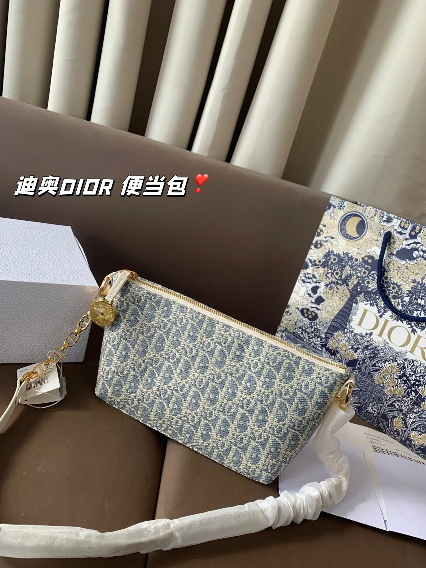 P165 折叠盒 迪奥DIOR 便当包 很有质感 可盐可甜上身绝美 无可比拟 是每个追求漂亮的女孩必入单品 尺寸22*16