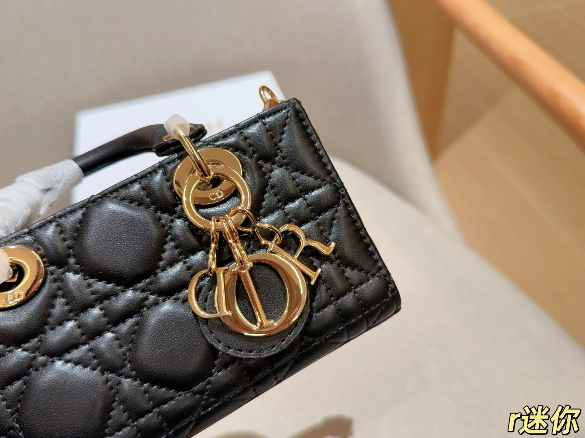 💰160 Dior 迪奥 Lady D-Joy 戴妃羊皮纹藤格横版 尺寸17cm 礼盒包装🎁