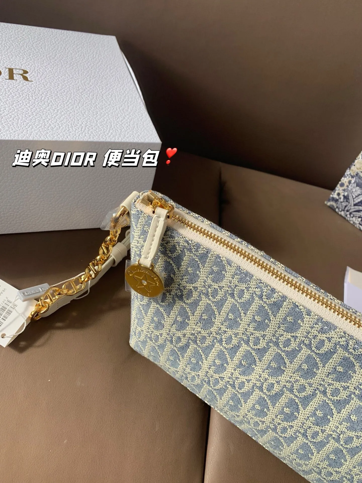 P165 折叠盒 迪奥DIOR 便当包 很有质感 可盐可甜上身绝美 无可比拟 是每个追求漂亮的女孩必入单品 尺寸22*16