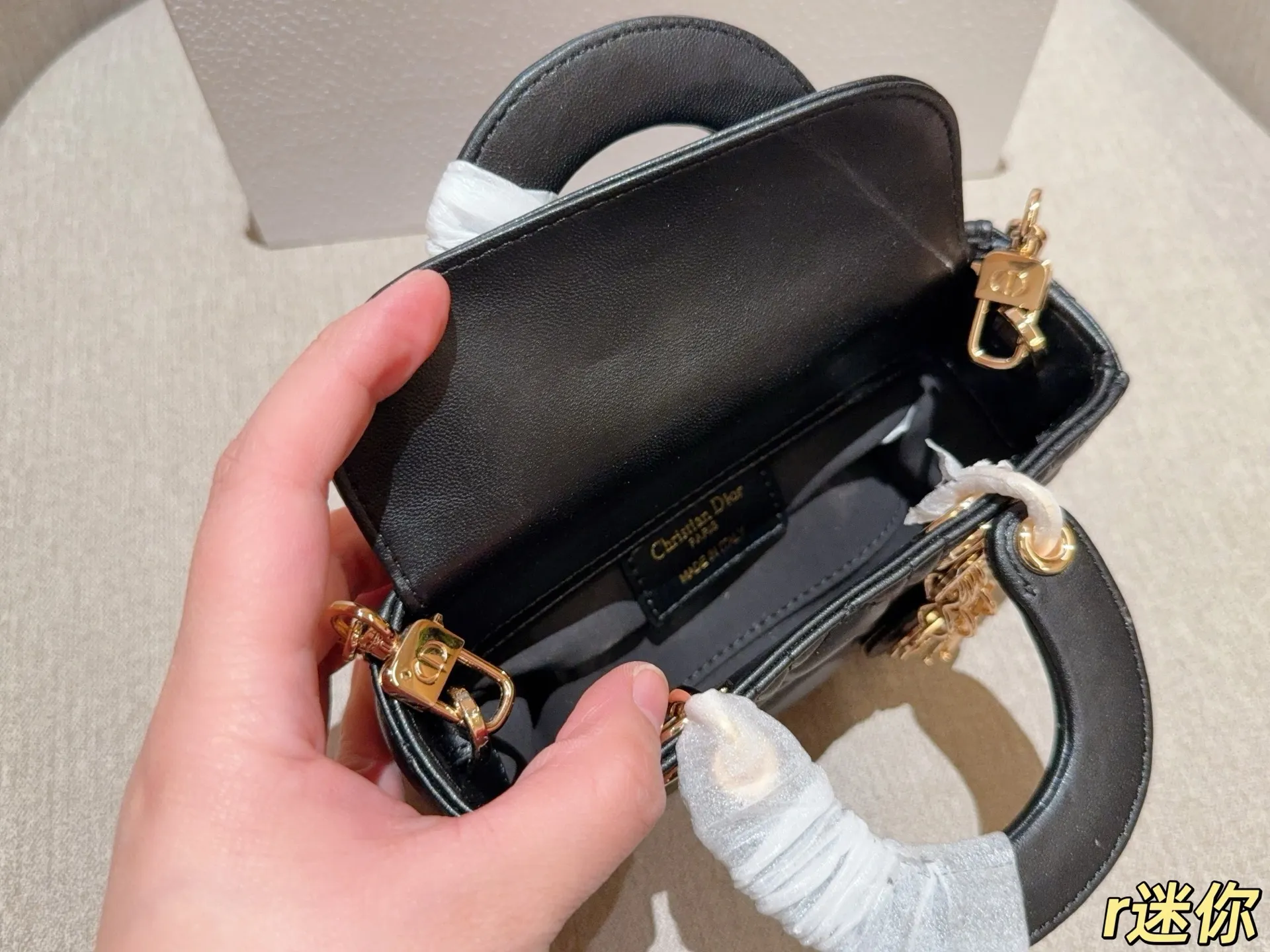 💰160 Dior 迪奥 Lady D-Joy 戴妃羊皮纹藤格横版 尺寸17cm 礼盒包装🎁