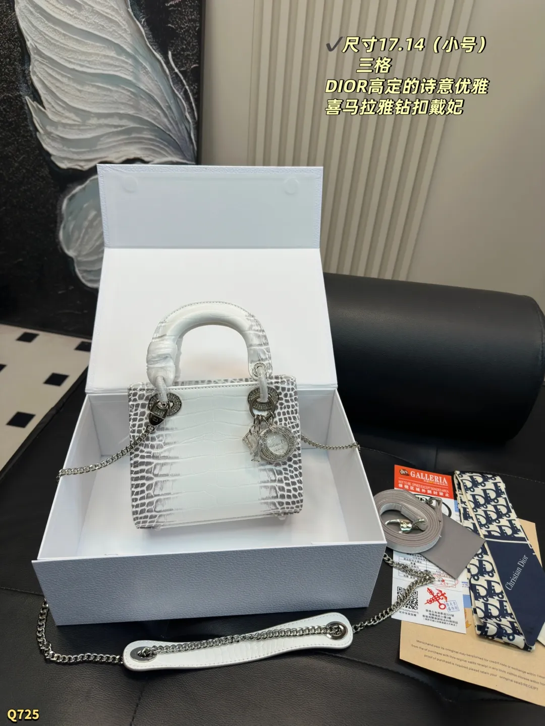 💰170三格尺寸17.14 💰175四格尺寸20.17 迪奥Dior 喜玛拉雅戴妃包 简单百搭 颜值高 日常出街首选 潮酷时尚女孩必入款