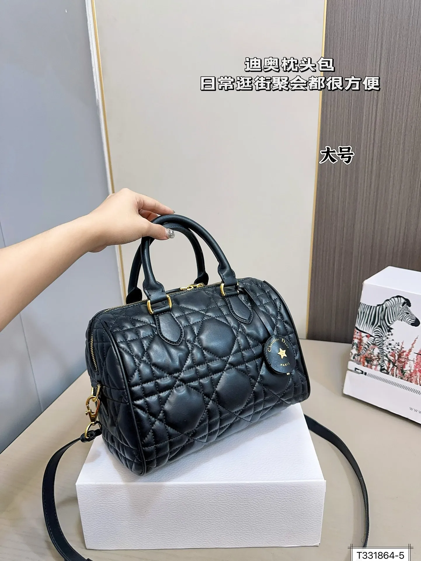 💰180/175 全套包装 迪奥枕头 时尚达人的心头好枕头包大家都知道 能装,耐造~ 最近最火热度最高的一定是dior groove当之无愧了吧! 推荐五颗日常出门容量绰绰有余! 尺寸:25 20/20 15