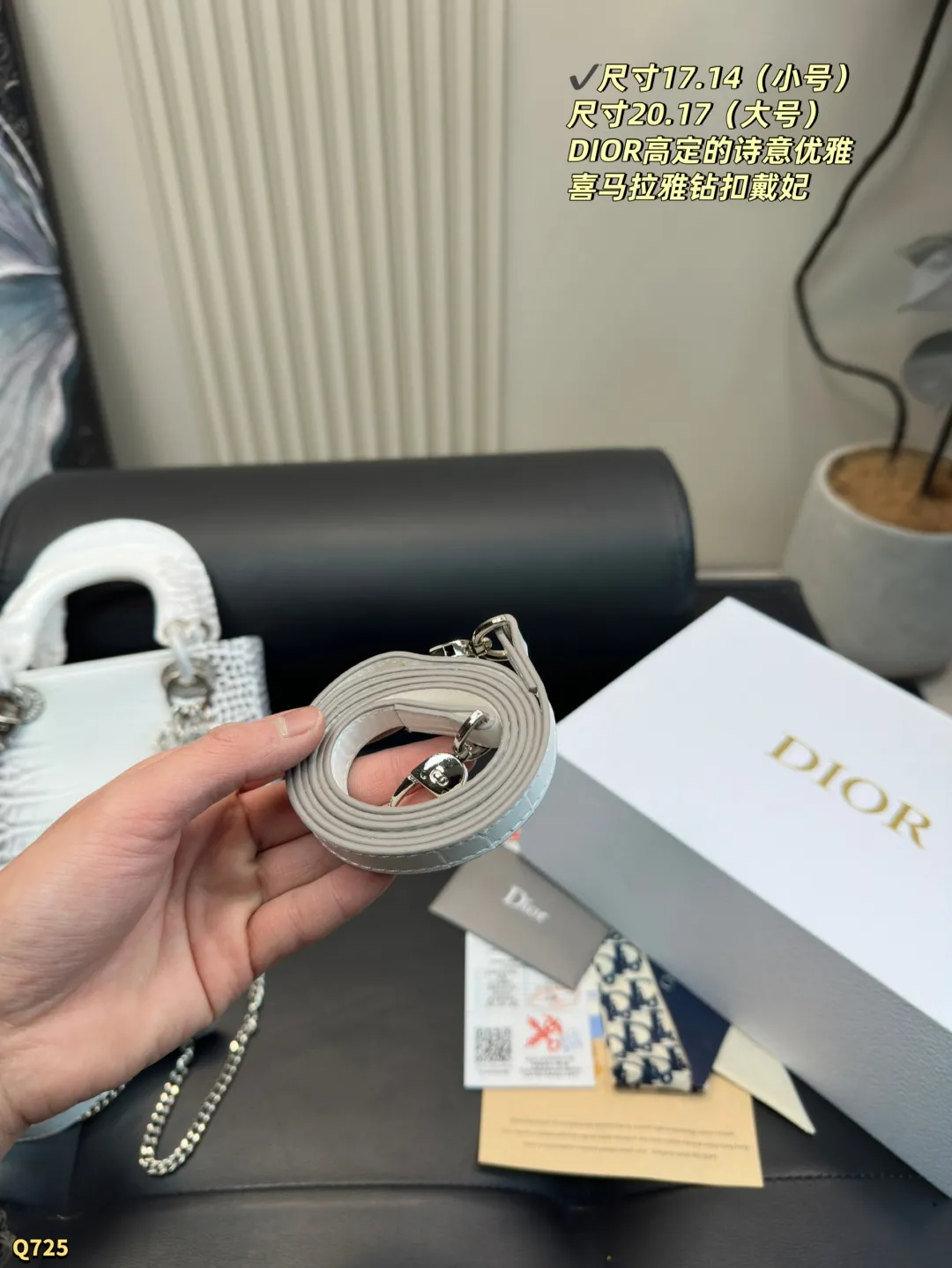 💰170三格尺寸17.14 💰175四格尺寸20.17 迪奥Dior 喜玛拉雅戴妃包 简单百搭 颜值高 日常出街首选 潮酷时尚女孩必入款