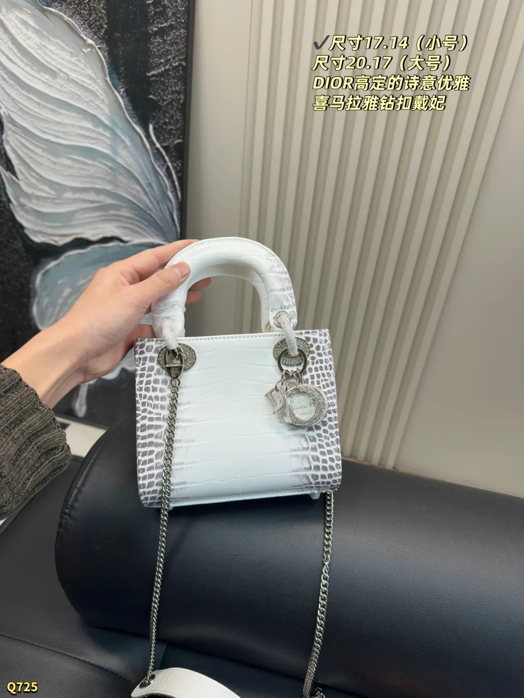 💰170三格尺寸17.14 💰175四格尺寸20.17 迪奥Dior 喜玛拉雅戴妃包 简单百搭 颜值高 日常出街首选 潮酷时尚女孩必入款