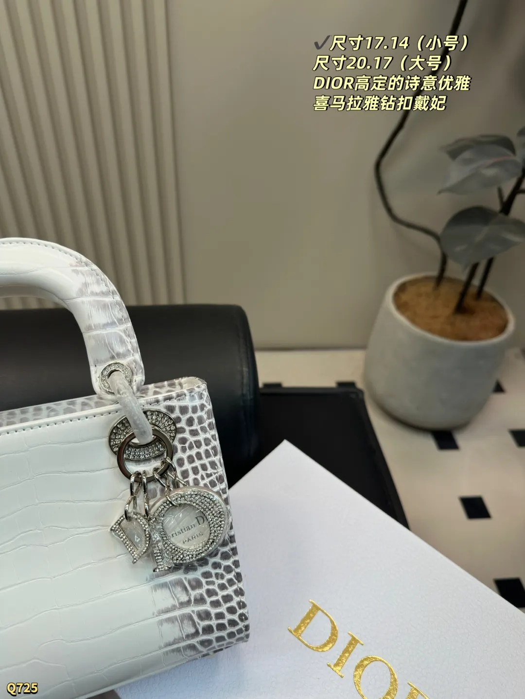 💰170三格尺寸17.14 💰175四格尺寸20.17 迪奥Dior 喜玛拉雅戴妃包 简单百搭 颜值高 日常出街首选 潮酷时尚女孩必入款