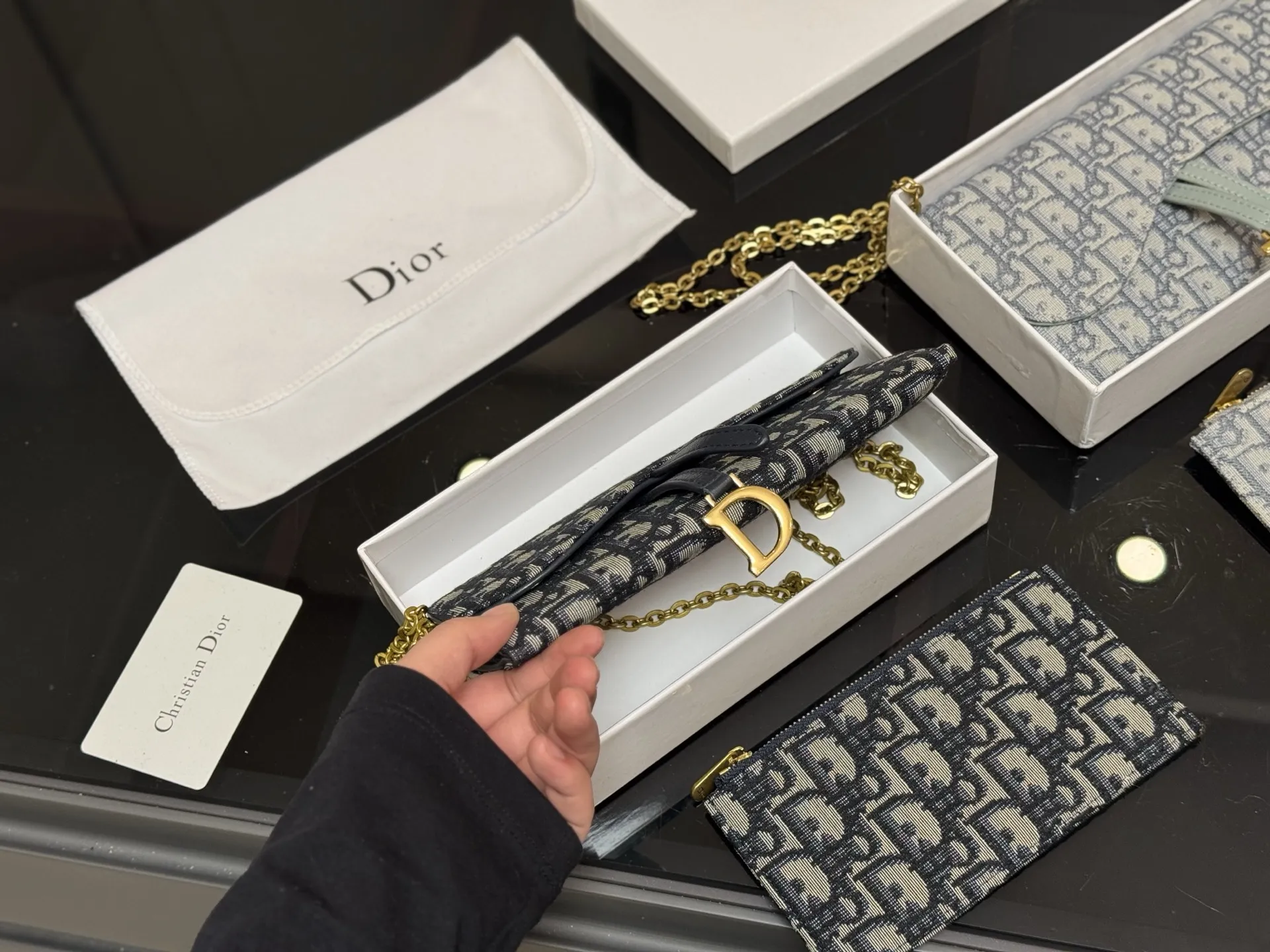 &yen;125 配盒 size：11*19cm 迪奥家钱包原单品质 ⚠️ ⚠️配置