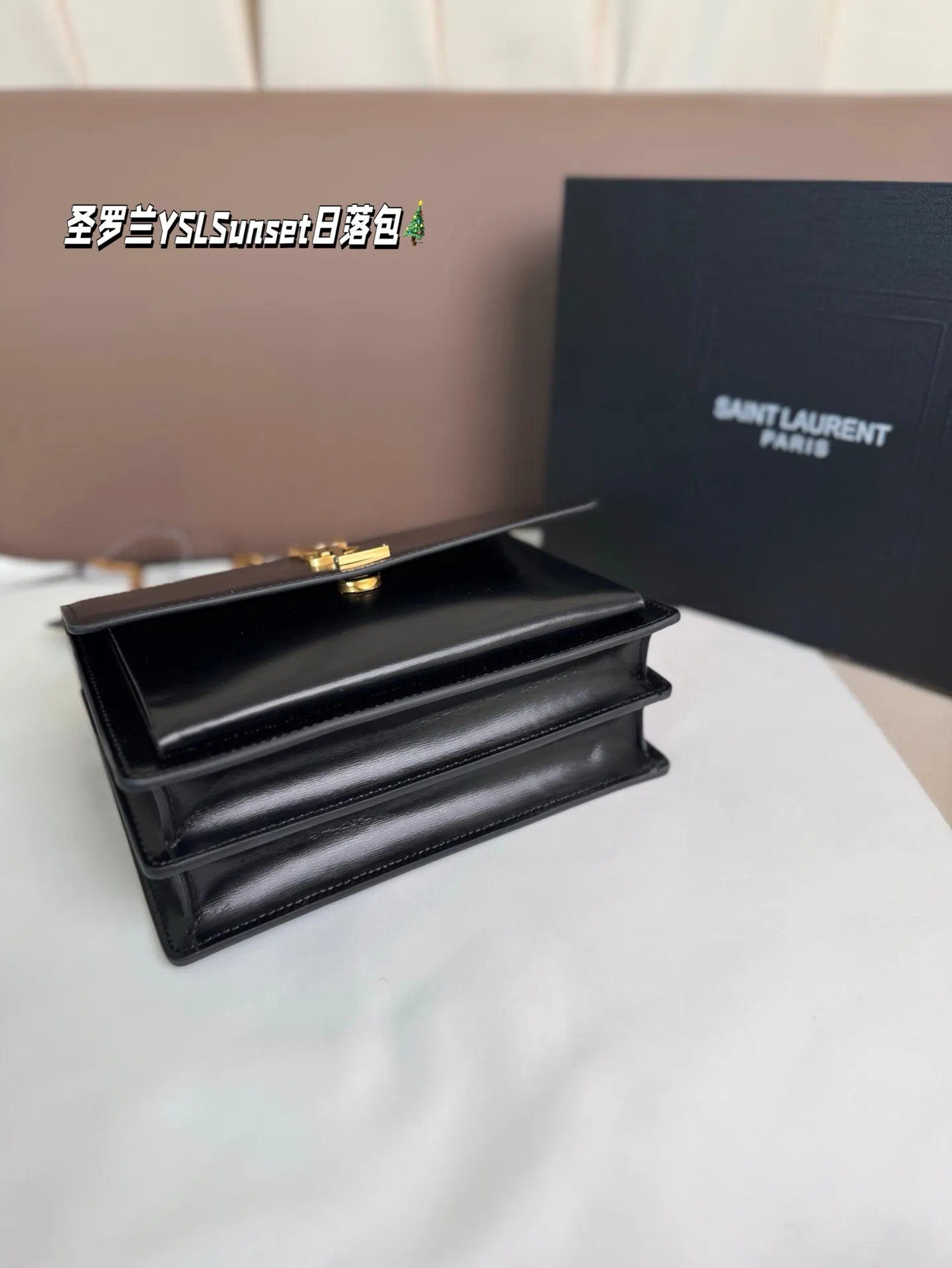 P215 纯皮 折叠盒 圣罗兰YSLSunset日落包 简直无法拒绝 超显气质 高级感十足 集美必入款 尺寸22*17