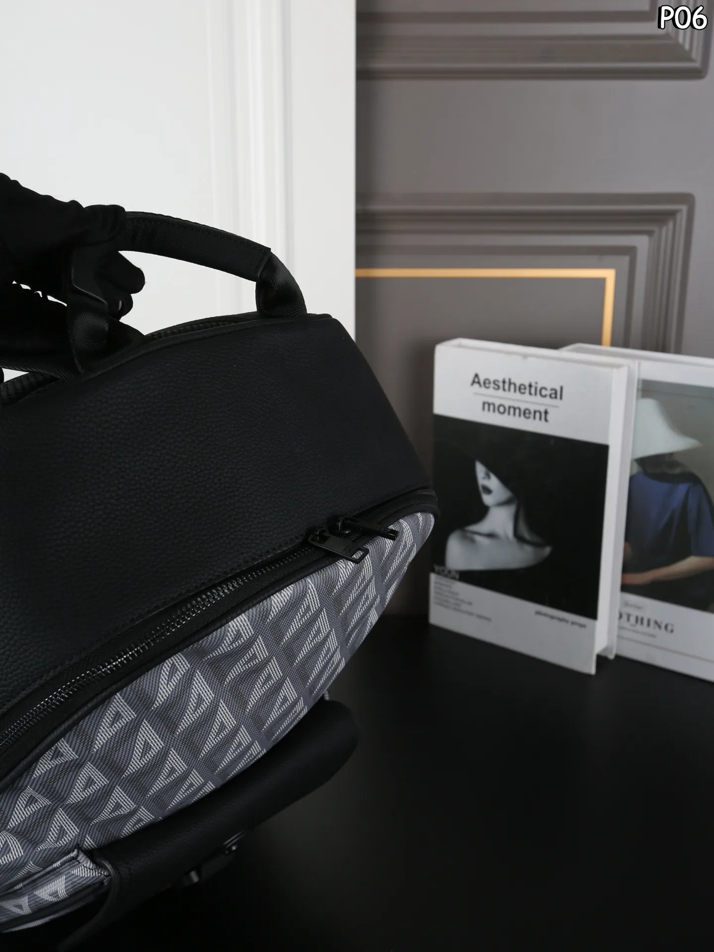 P180 DIOR迪奥 双肩包背包 可调节肩带拉链开合 Oblique 提花帆布拼粒面小牛皮 双肩包 男女通用背包 大容量书包 经典百搭 尺寸：30&times;41