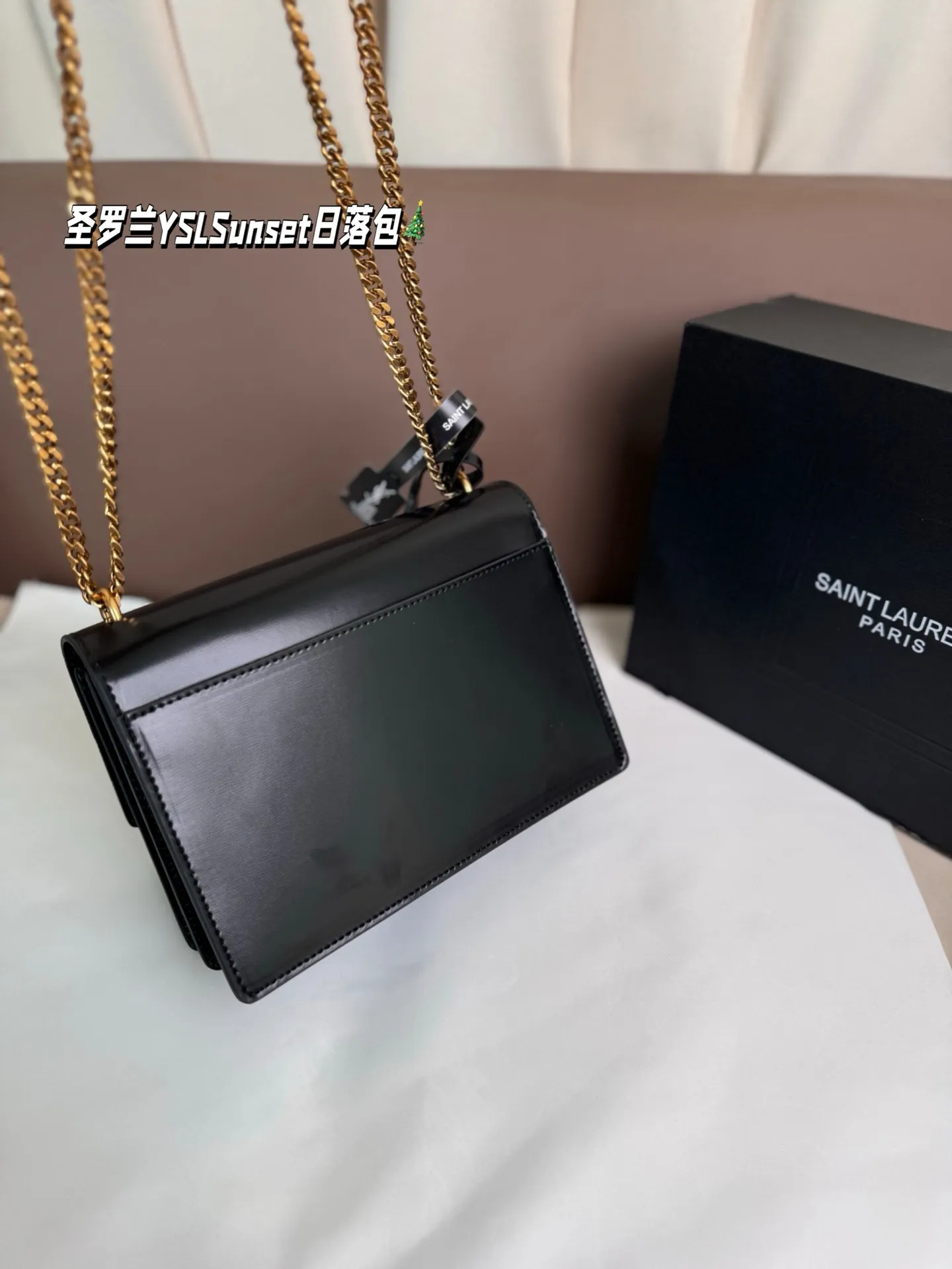 P215 纯皮 折叠盒 圣罗兰YSLSunset日落包 简直无法拒绝 超显气质 高级感十足 集美必入款 尺寸22*17