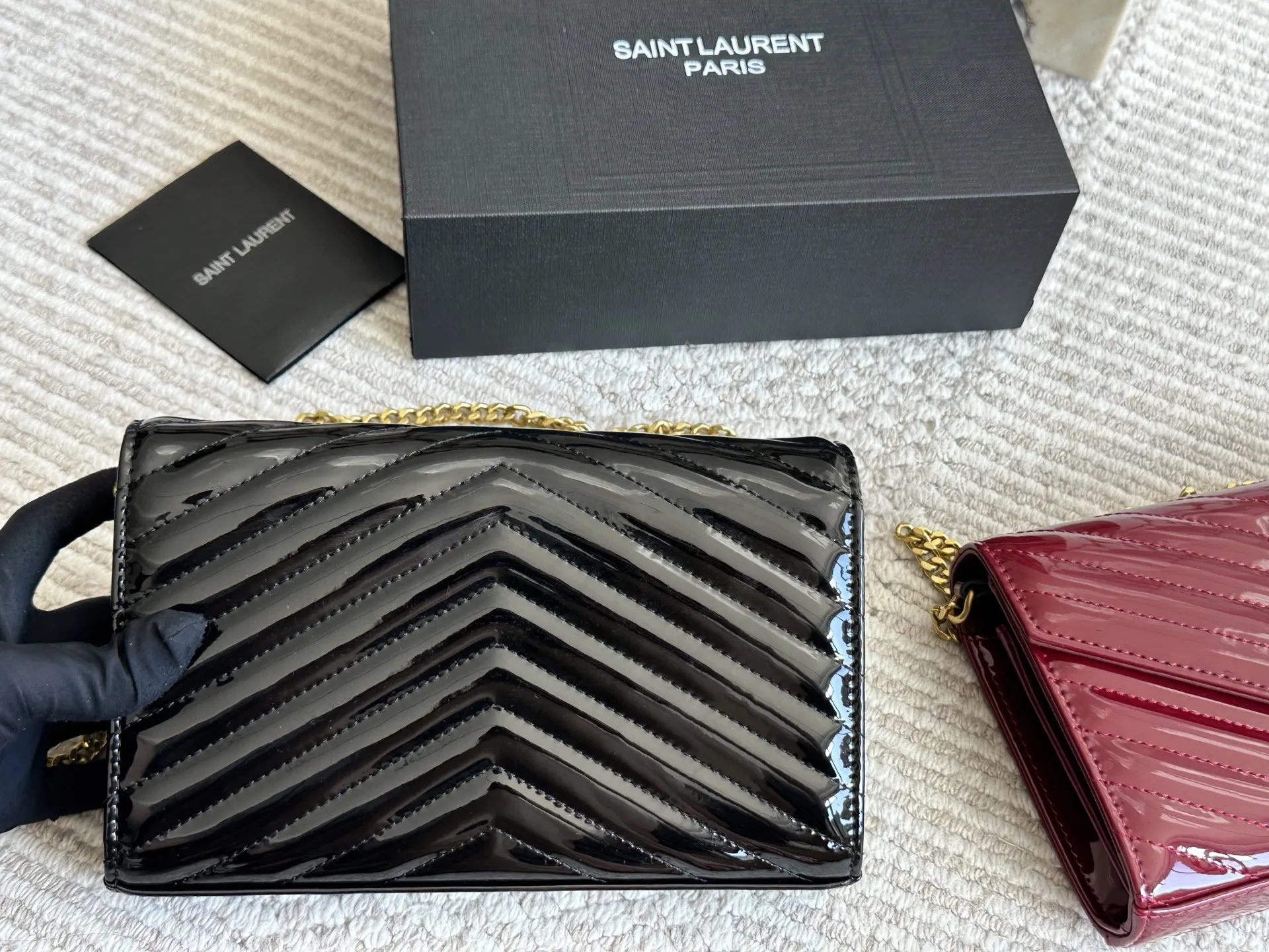 p130 配盒 size:23*15cm ysl woc信封包 磨砂皮看起来质感特别好!耐磨耐用! 🉑️斜挎🉑️腋下