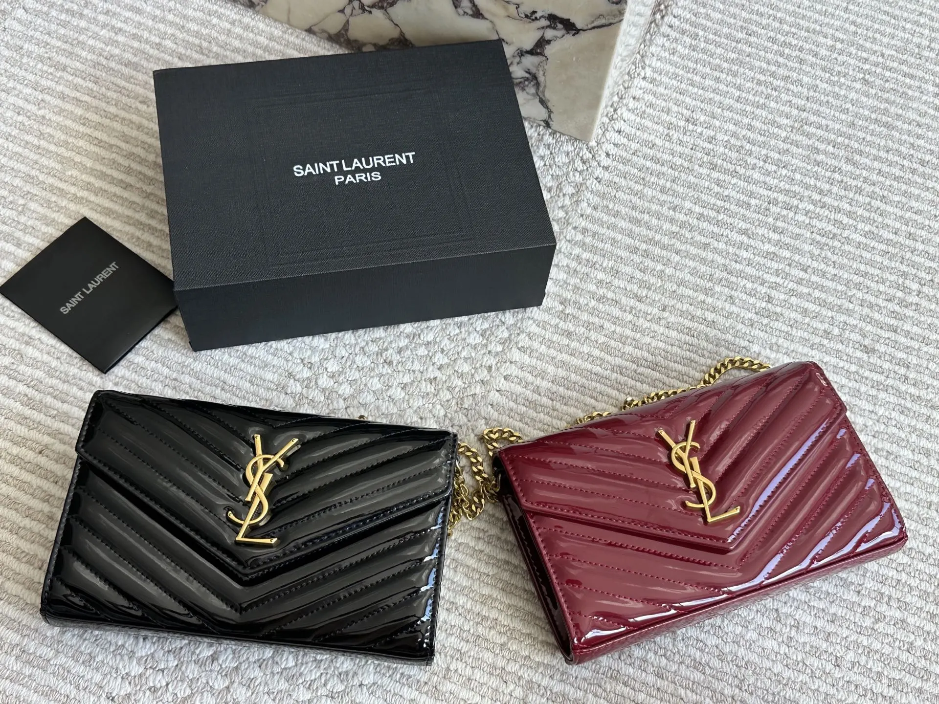 p130 配盒 size：23*15cm ysl woc信封包 磨砂皮看起来质感特别好！耐磨耐用！ 🉑️斜挎🉑️腋下