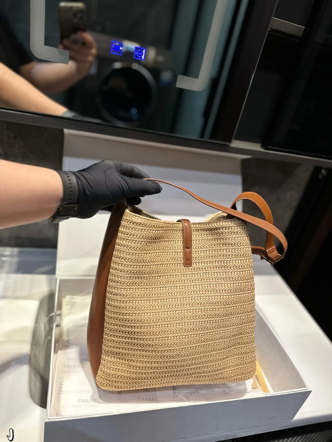 ❤️P190❤️ 圣罗兰编织托特包 拉菲草编织沙滩 夏天来了,准备度假背的风情单品,休闲的最高定义,一定要搭配,尺寸:28 30