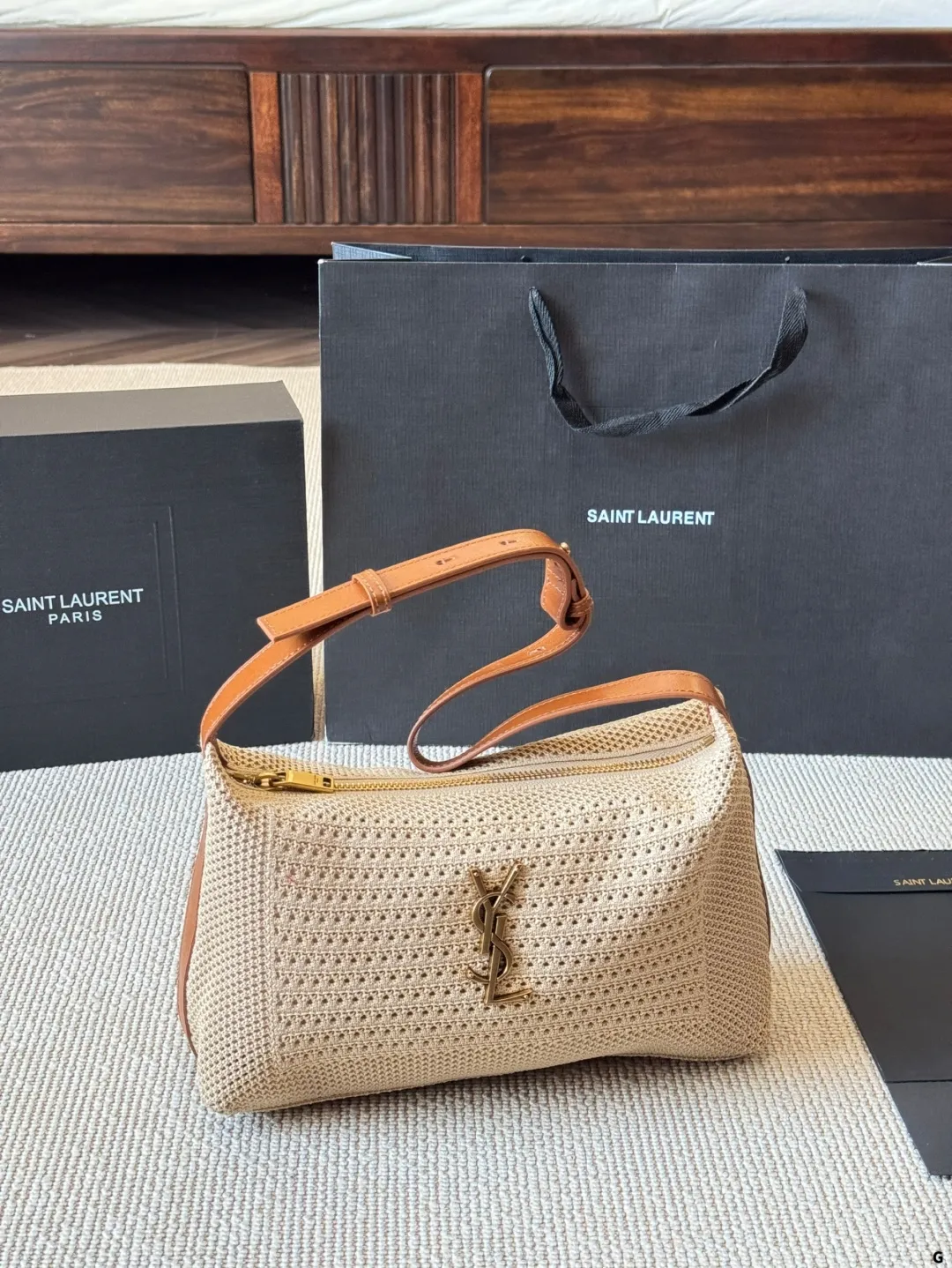 p205 YSL Oxalis拉菲草编织包 圣罗兰 YSL 草编托特包 夏天必备拉菲草单品 清清爽爽 简约时尚 通勤日常皆可的百搭神器 尺寸25 15cm