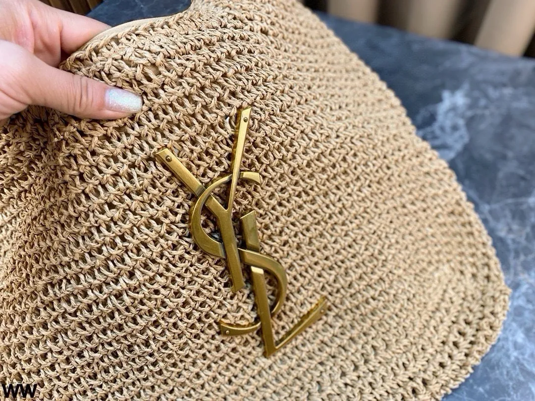 p105 配盒🎁 YSL圣罗兰 新品拉菲草 草编镂空购物袋 可手拎可单肩 随时充满度假感的包包! 尺寸:45*31