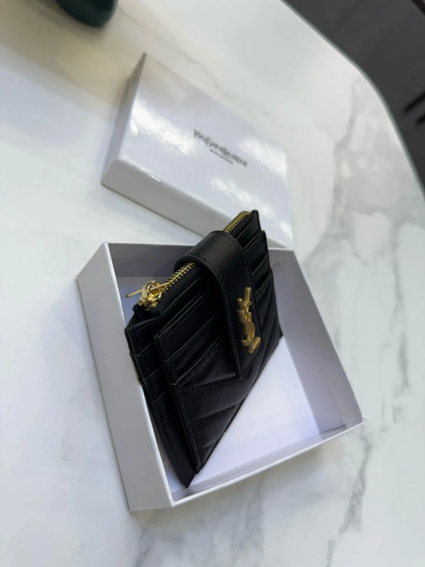 📢📢📢p85 6069 圣罗兰 专柜新款女士卡包💕原版帆布配顶级羊皮 原版质量做工 小身躯 大容量 👍 超级美哦