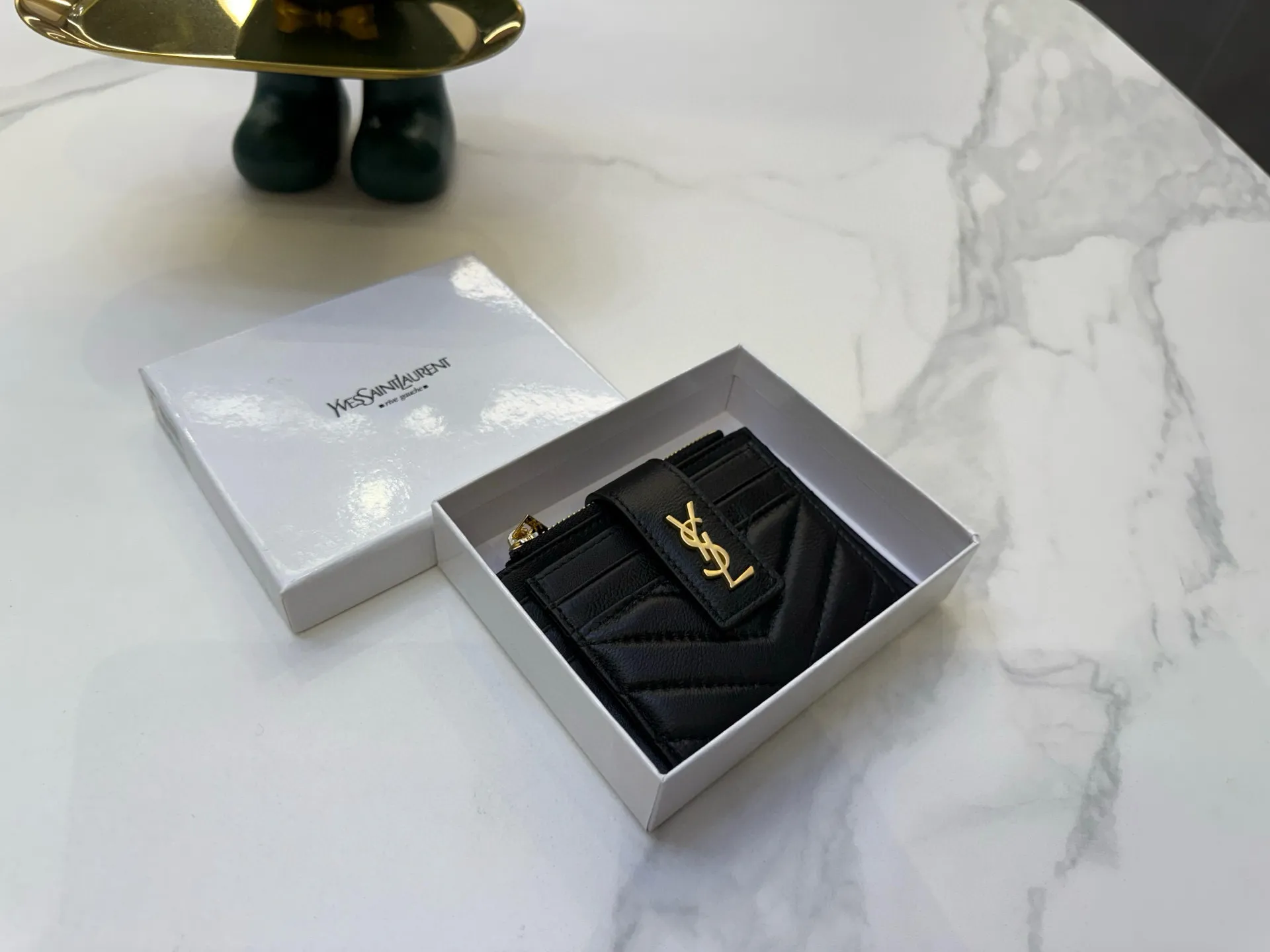 📢📢📢p85 6069 圣罗兰 专柜新款女士卡包💕原版帆布配顶级羊皮 原版质量做工 小身躯 大容量 👍 超级美哦