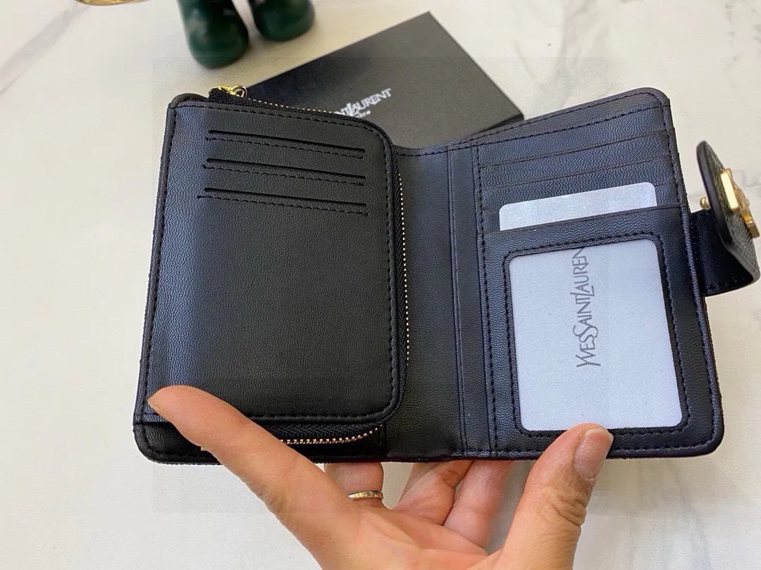 📢📢📢p95 6030圣罗兰 专柜🔥爆款 女士钱包 三折款 💕顶级牛皮 绣线 1:1原单品质 简单百搭 大容量 💕超级美哦 💥15 10