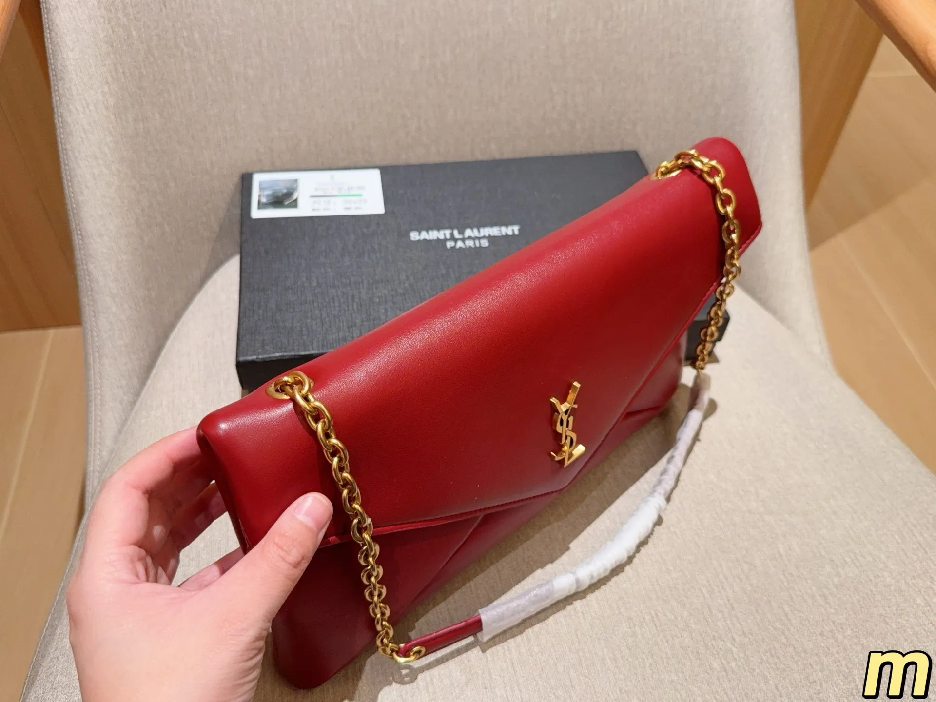 💰150 圣罗兰ysl loulou信封包腋下链条包 尺寸34&times;20 礼盒包装🎁