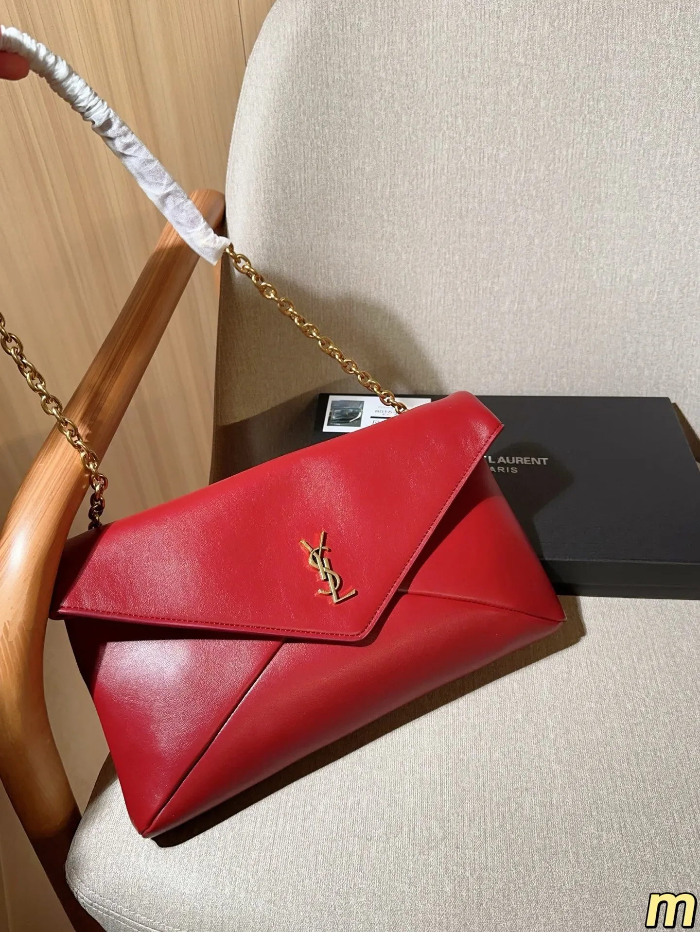 💰150 圣罗兰ysl loulou信封包腋下链条包 尺寸34&times;20 礼盒包装🎁