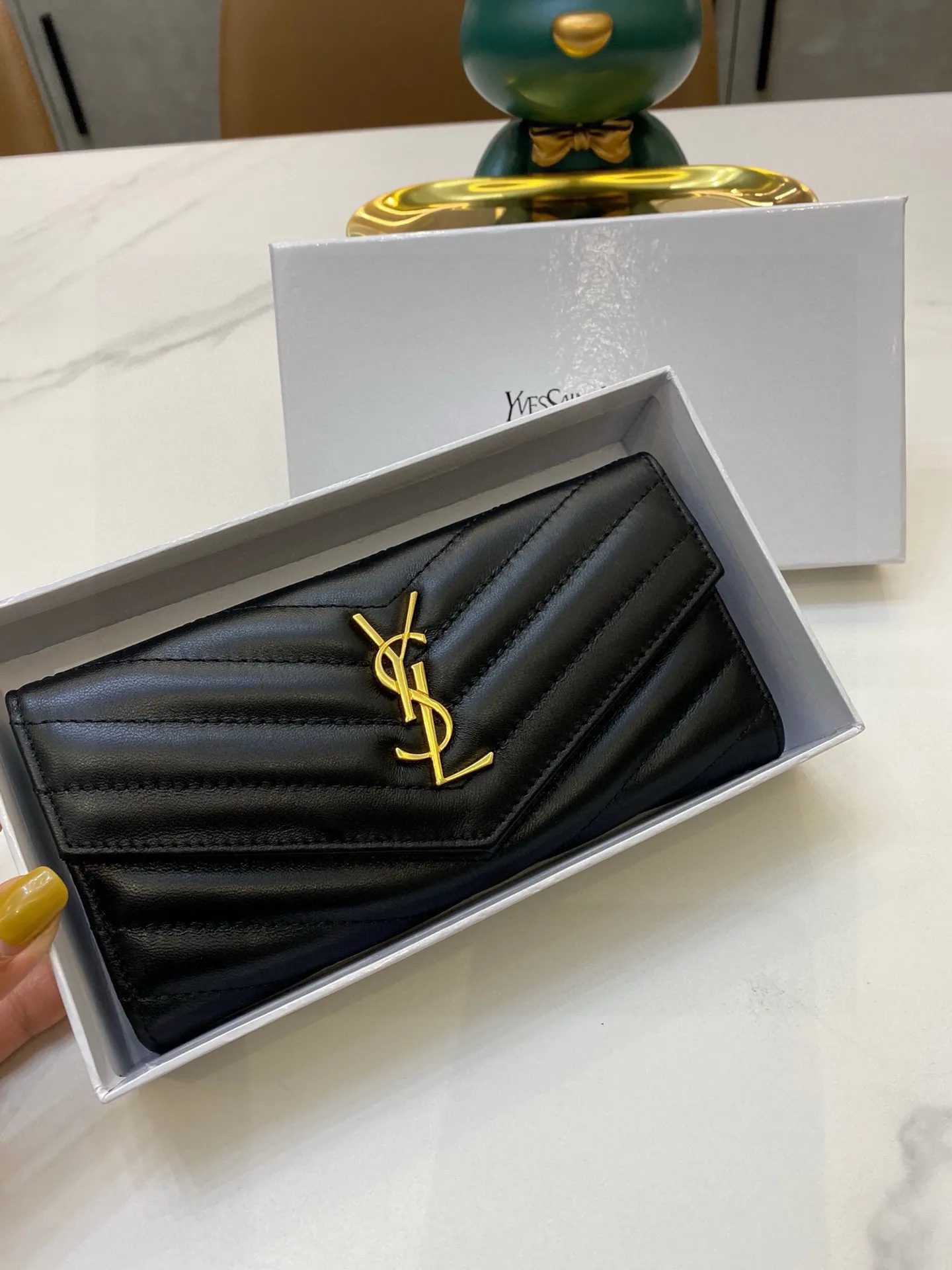 📢📢📢p100 3851 圣罗兰 专柜🔥爆款 女士钱包 两折款 💕顶级羊皮 1:1原单品质 简单百搭 大容量 💕超级美哦 💥 19 10