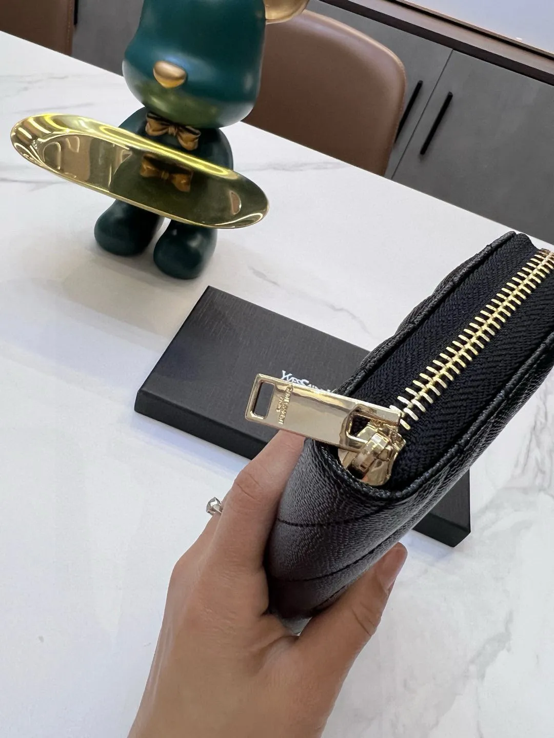 📢📢📢p95 5887 圣罗兰 专柜🔥爆款 女士钱包 两折款 💕里外鱼子酱牛皮 1:1原单品质 简单百搭 大容量 💕超级美哦 💥 19 10