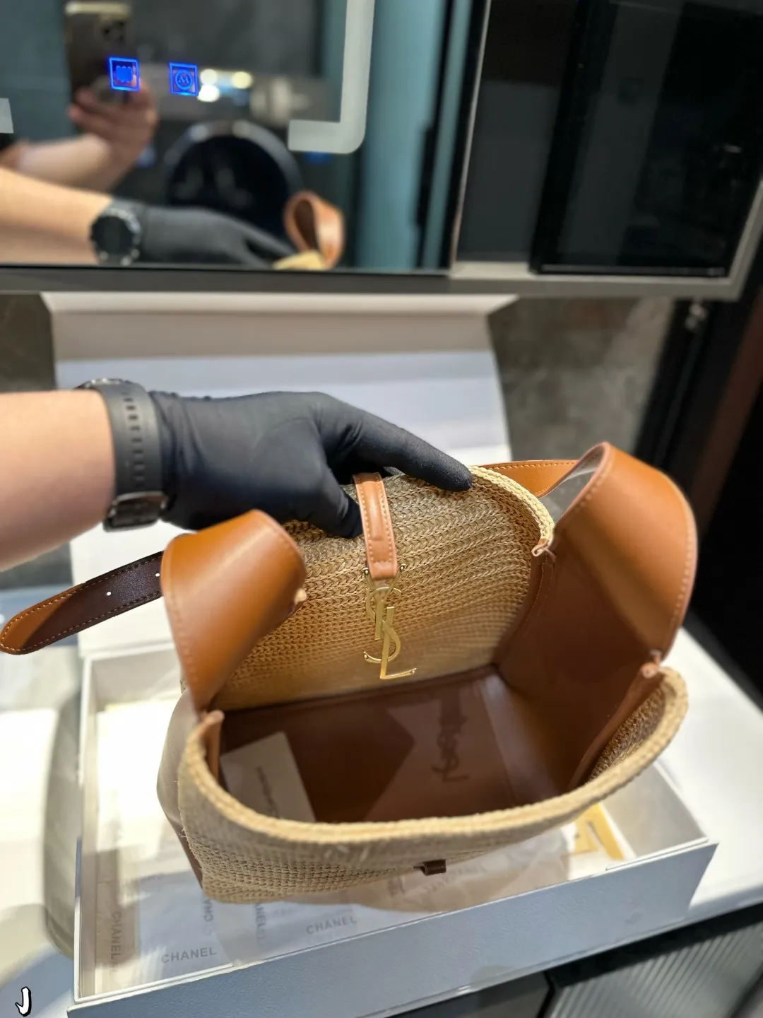 ❤️P190❤️ 圣罗兰编织托特包 拉菲草编织沙滩 夏天来了，准备度假背的风情单品，休闲的最高定义，一定要搭配，尺寸：28 30