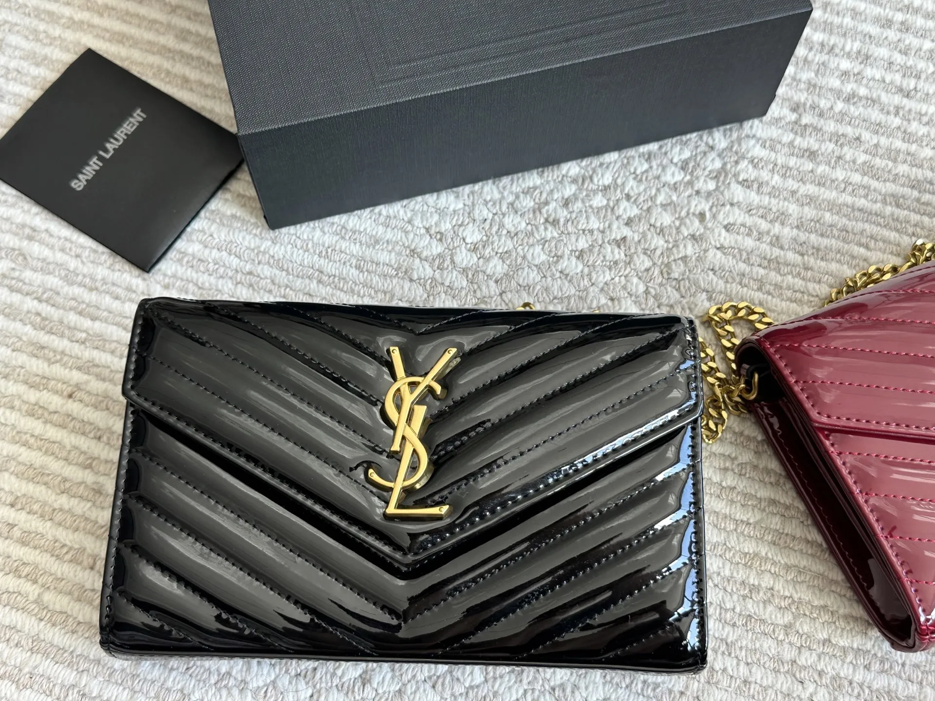 p130 配盒 size:23*15cm ysl woc信封包 磨砂皮看起来质感特别好!耐磨耐用! 🉑️斜挎🉑️腋下