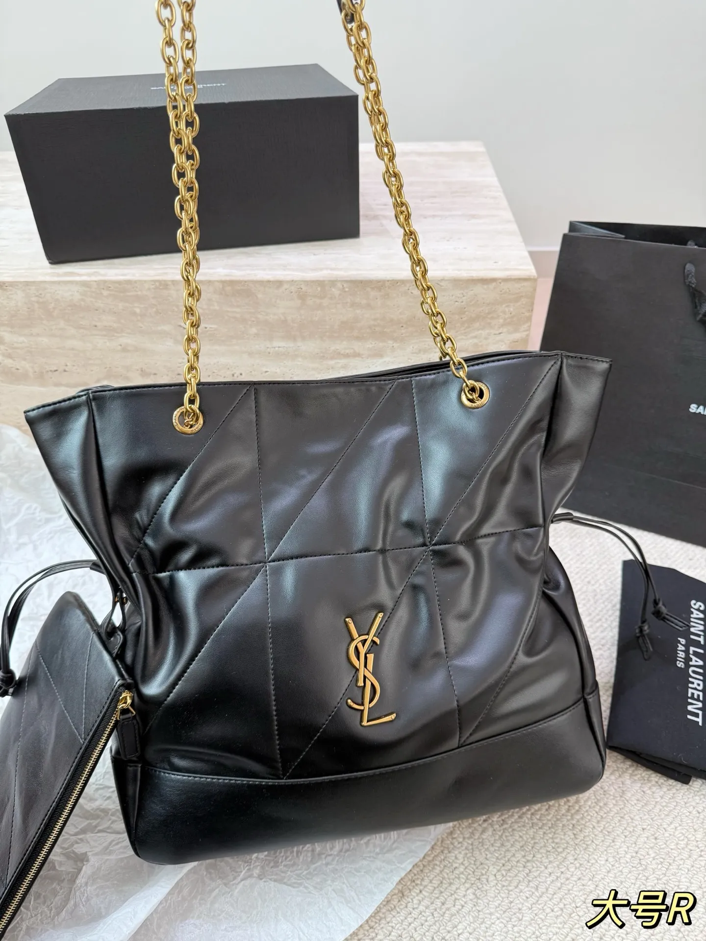 P160 P155 YSL Jamie shopping福袋 麂皮真的是氛围感的神 太时髦高级了 小号大号都好看百搭 一年四季都可以背 35cm 25cm