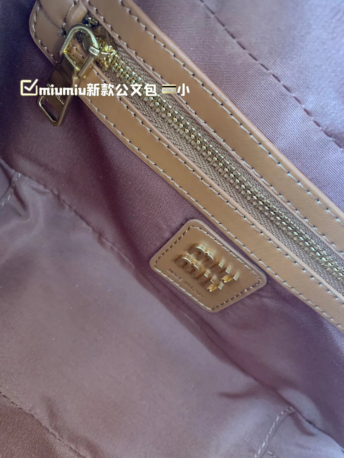 小P255 miumiu新款公文包 今年的风刮的太猛了 老多爆款了！ 这款的版型太受欢迎！ #miumiu 这一季不管是单肩包 #miumiu包 还是托特包都超级可爱！ 尺寸 大28*13
