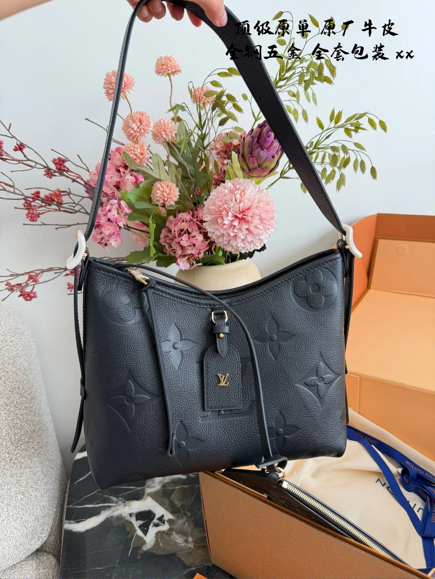 p370 路易威登lv carryall小号 经典老花牛皮，质感满满，高级又百搭 尺寸小号正好，非常日常使用 29cm配盒子