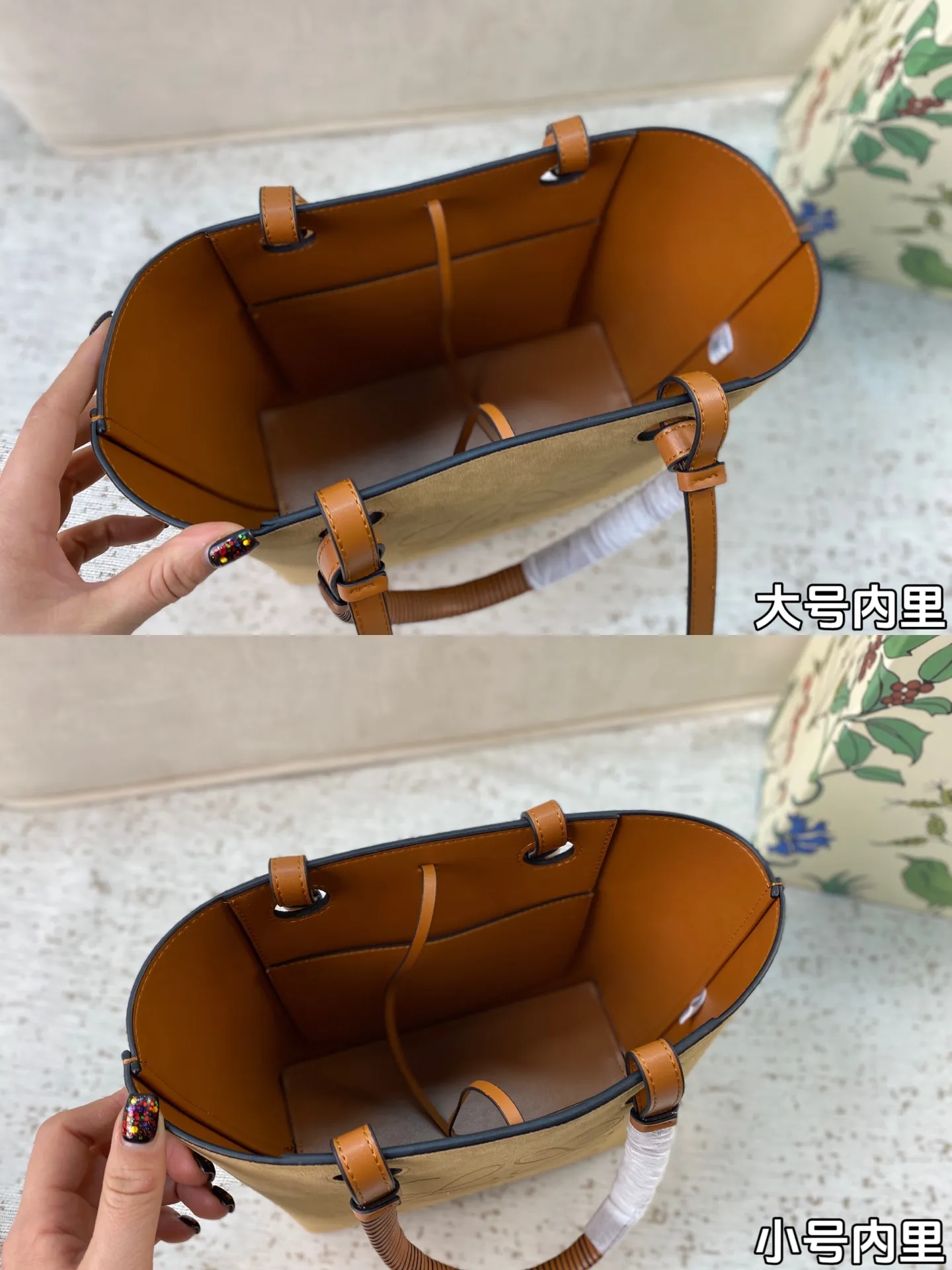 p165/p160 配盒🎁 罗意威Loewe anagram tote背上秒变时髦精 一只装得下全世界的托特 越背越香 能装且百搭不易变形 上班通勤或者日常搭配都很好!尺寸:27*25/23*22