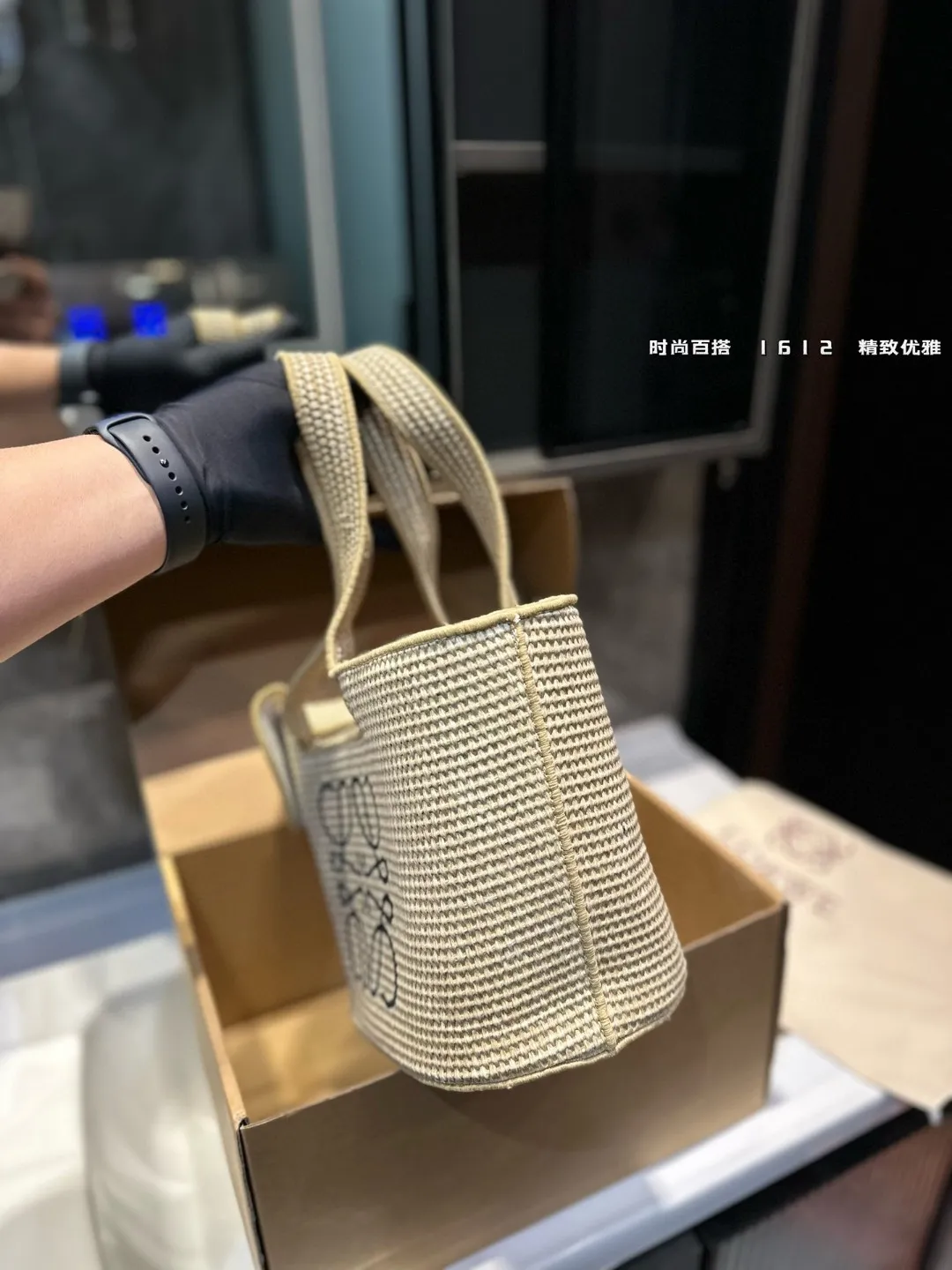 ❤️P145❤️ 罗意威 草编大象包 新款夏季草编购物袋菜篮子包 夏天怎么可以没有美丽草编~尺寸24.20