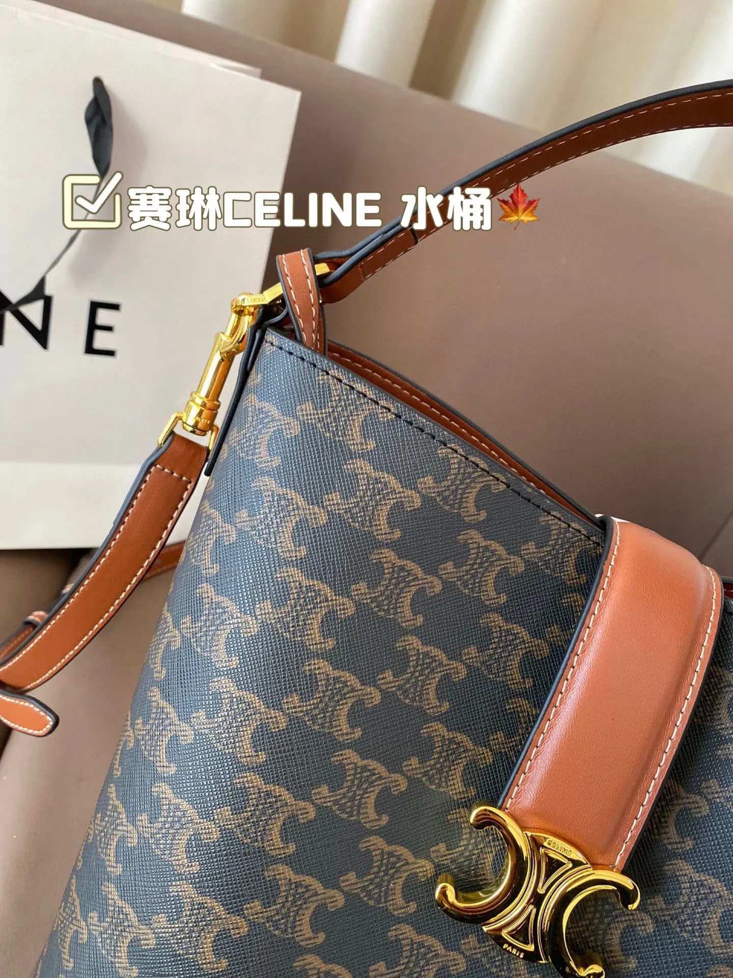 P170 赛琳CELINE 水桶包 复古优雅 满满的高级感 大小适中 容量感人 休闲正装皆可轻松驾驭 尺寸22*24