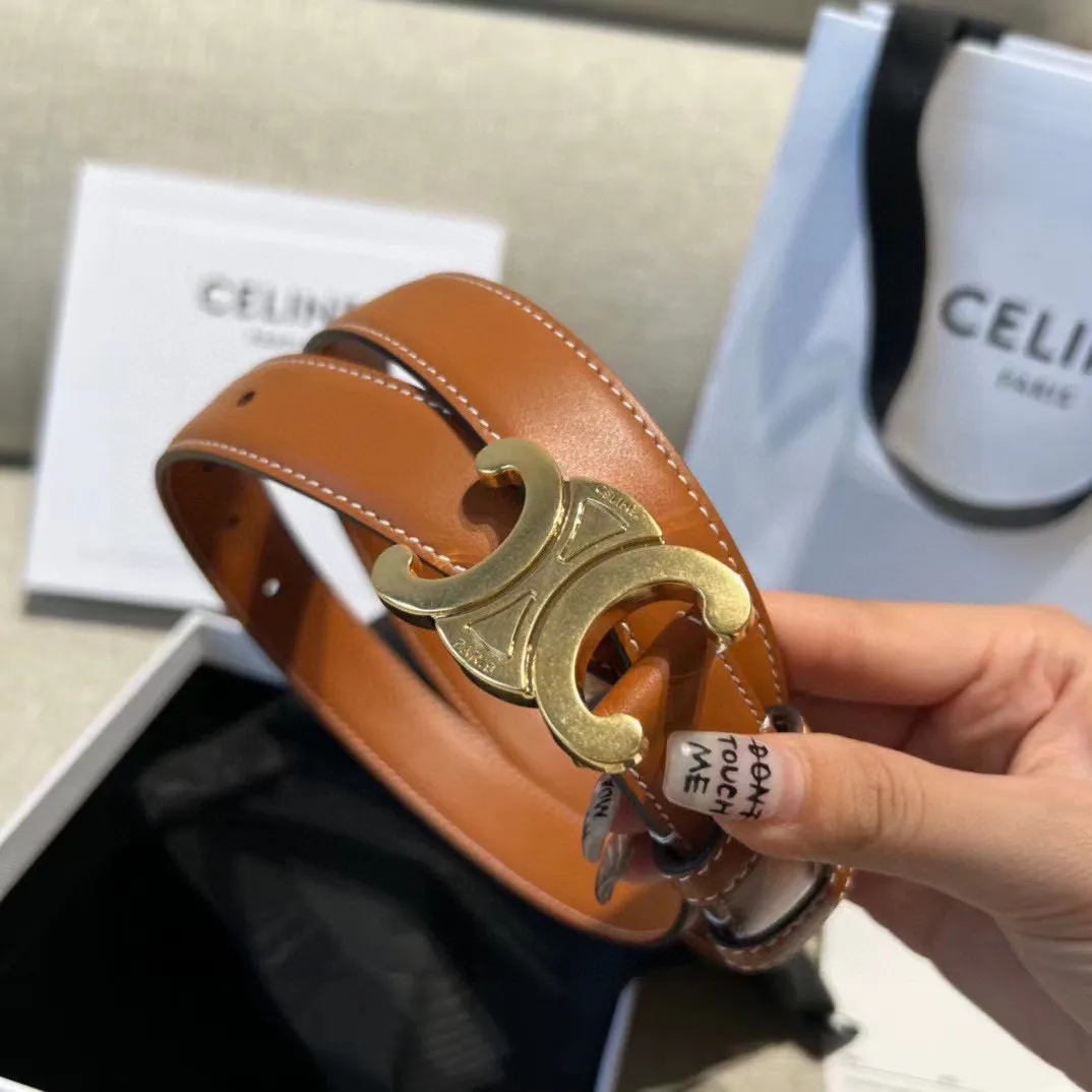 P90 顶级原厂正品级别，非市场普通品质，超火赛琳celine20上凯旋门腰带2.5mm精品 顶级进口制作，手感柔软细腻，上身效果超级好看