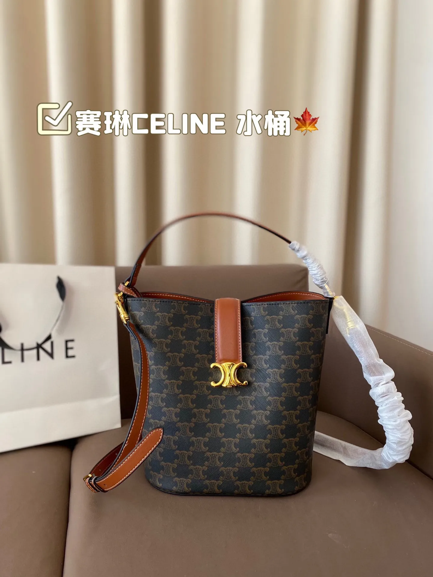 P170 赛琳CELINE 水桶包 复古优雅 满满的高级感 大小适中 容量感人 休闲正装皆可轻松驾驭 尺寸22*24
