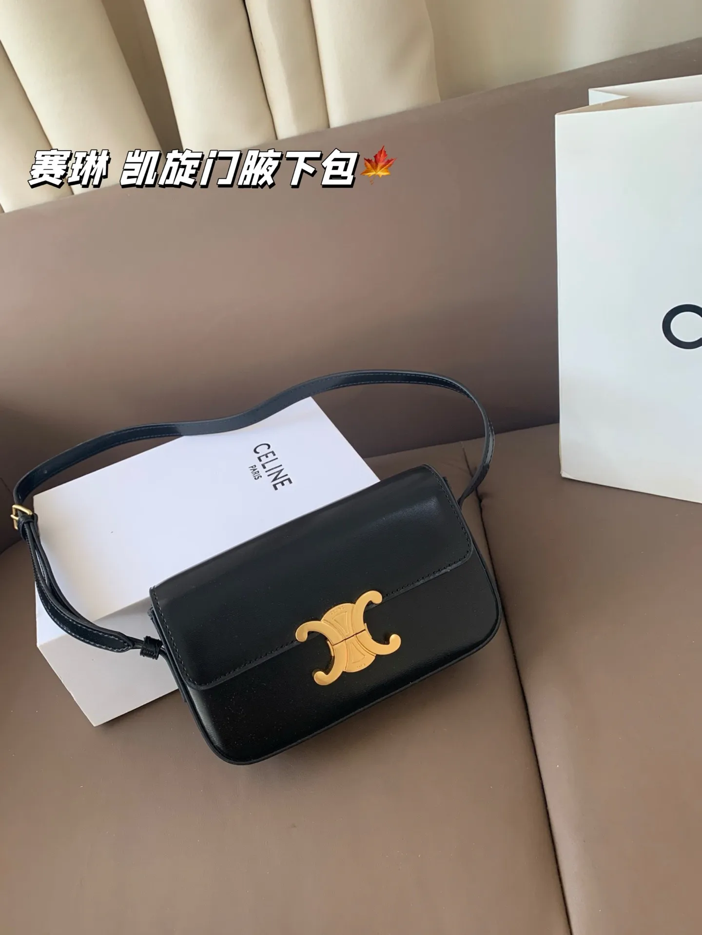 P140 赛琳 凯旋门腋下包 Celine满足日常所有需求 简直能装下整个世界 尺寸20*12折叠盒