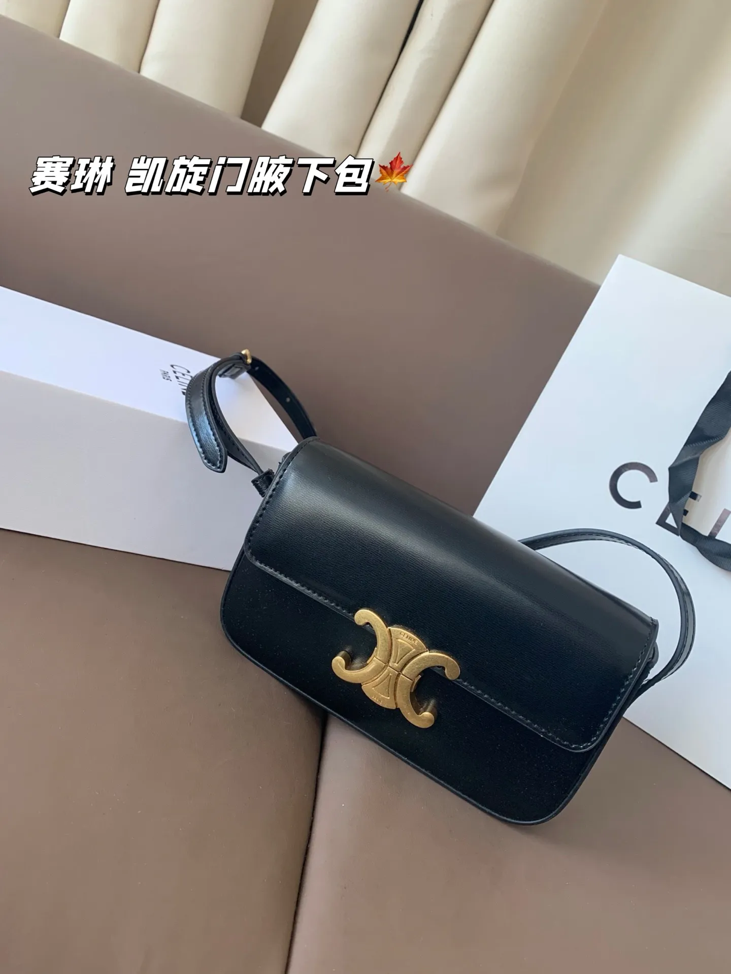 P140 赛琳 凯旋门腋下包 Celine满足日常所有需求 简直能装下整个世界 尺寸20*12折叠盒