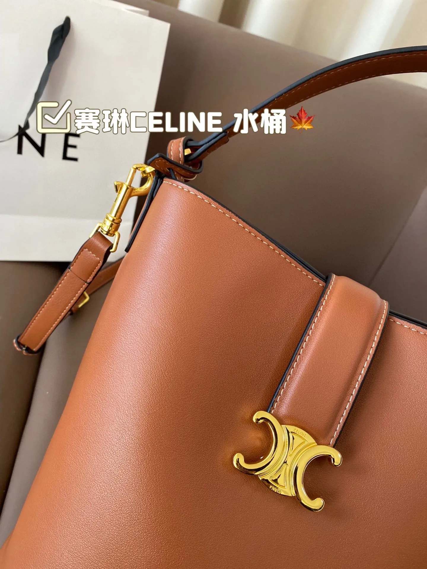 P170 赛琳CELINE 水桶包 复古优雅 满满的高级感 大小适中 容量感人 休闲正装皆可轻松驾驭 尺寸22*24