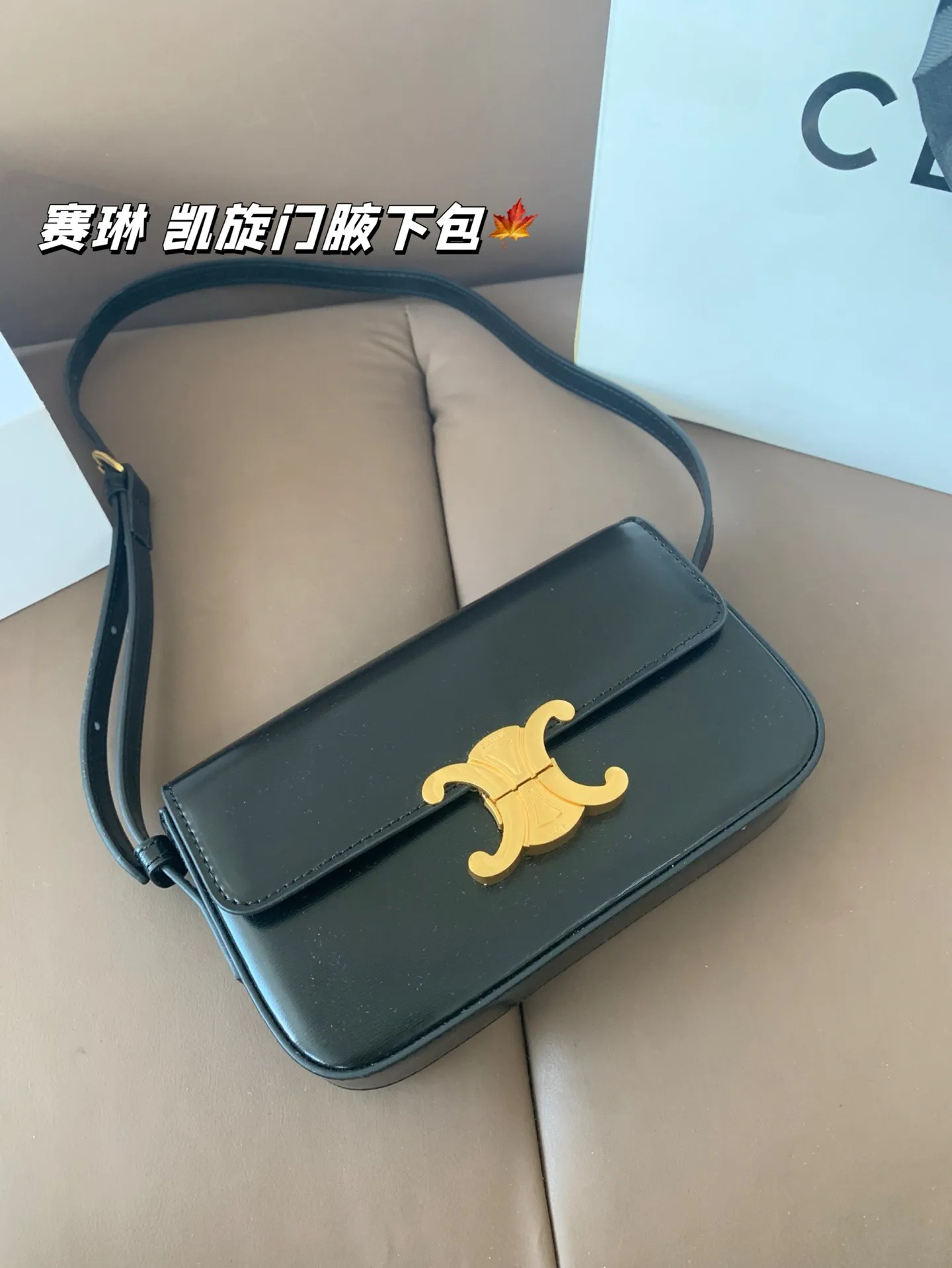 P140 赛琳 凯旋门腋下包 Celine满足日常所有需求 简直能装下整个世界 尺寸20*12折叠盒