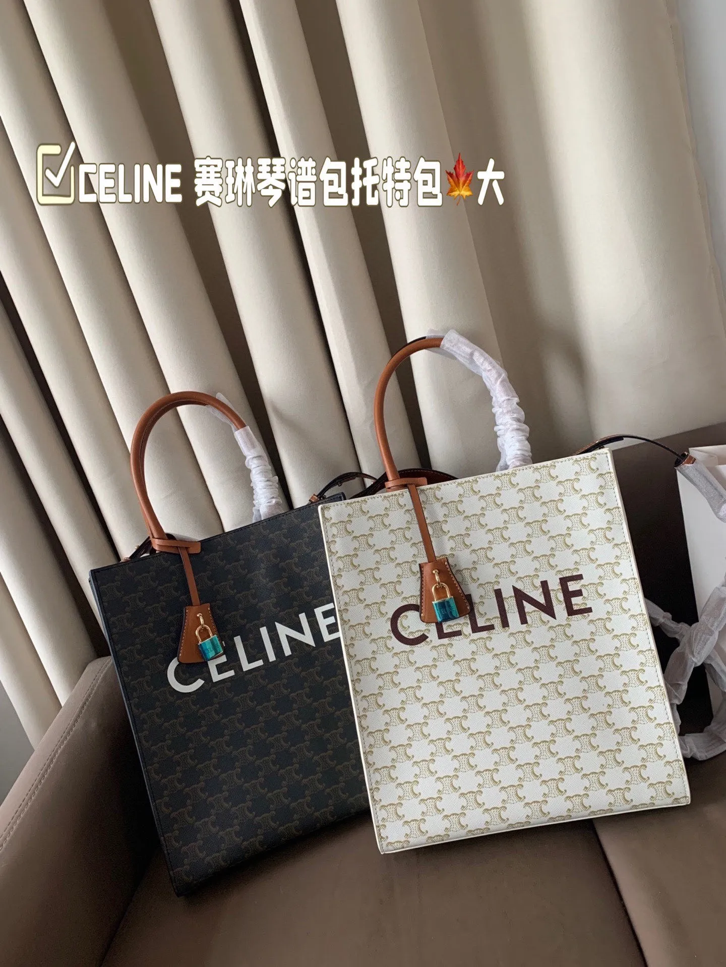 P130 大号(配盒) size:28×33 CELINE 赛琳老花琴谱包托特包💕 外形设计百看不厌,性价比超高✅ 摸起来质感超好,斜挎手拎都可爱! 性价比很高✅,背上就是可爱精❣️