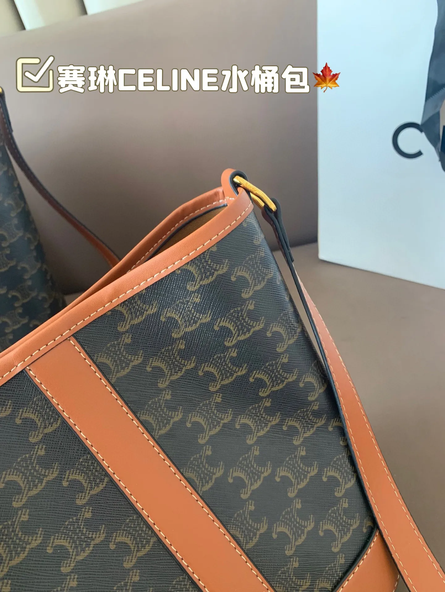 大P130 小P125 赛琳CELINE 水桶包 水桶造型 经典凯旋门 时尚简约 通勤日常皆可的百搭神器 尺寸25×27/18×22配盒