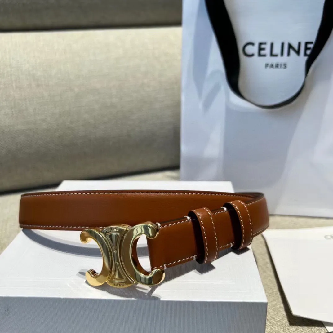 P90 顶级原厂正品级别，非市场普通品质，超火赛琳celine20上凯旋门腰带2.5mm精品 顶级进口制作，手感柔软细腻，上身效果超级好看