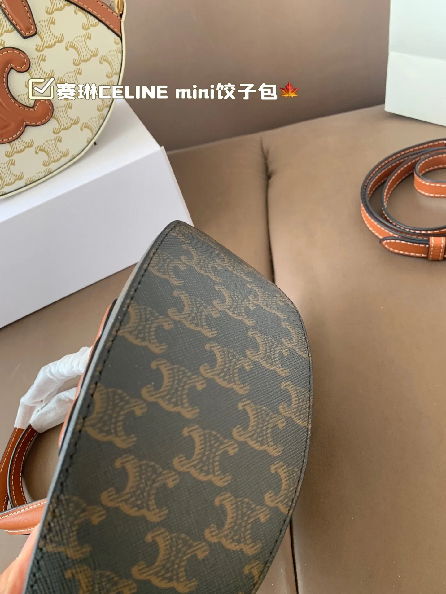 P150 赛琳CELINE mini饺子包 复古优雅 永远的经典 正式休闲皆可 日常通勤无压力 尺寸23*15折叠盒