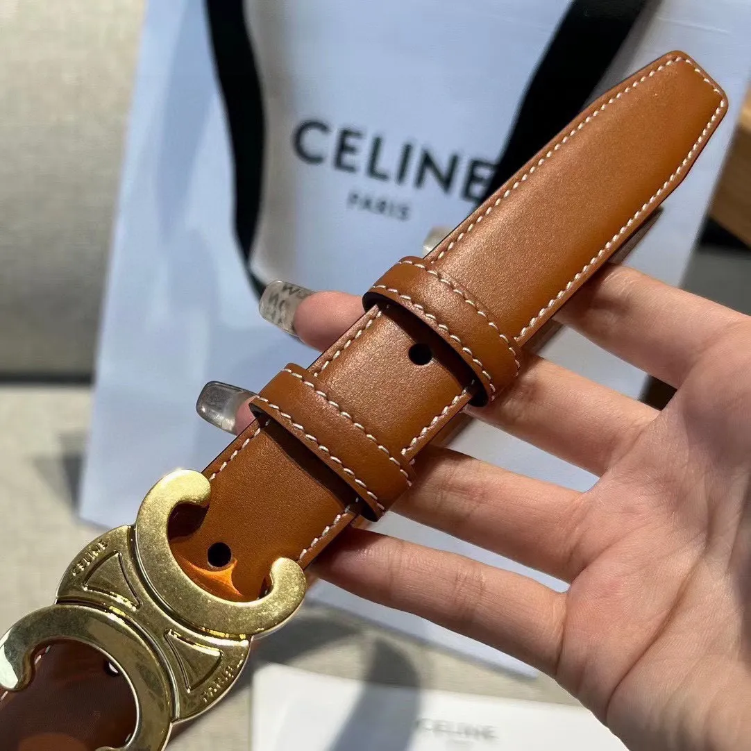 P90 顶级原厂正品级别,非市场普通品质,超火赛琳celine20上凯旋门腰带2.5mm精品 顶级进口制作,手感柔软细腻,上身效果超级好看