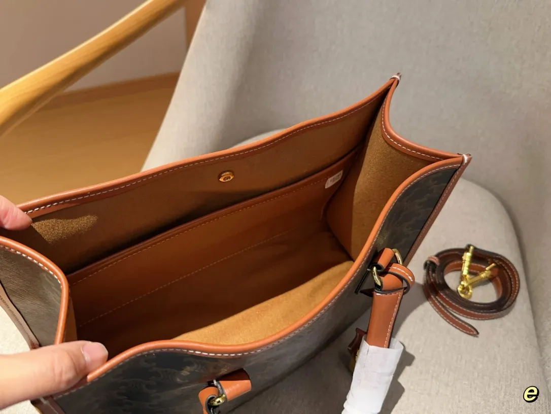 💰125 无盒 赛琳celine 新款老花托特包Tote购物袋 超大容量很能装~超级实用 尺寸:35*23