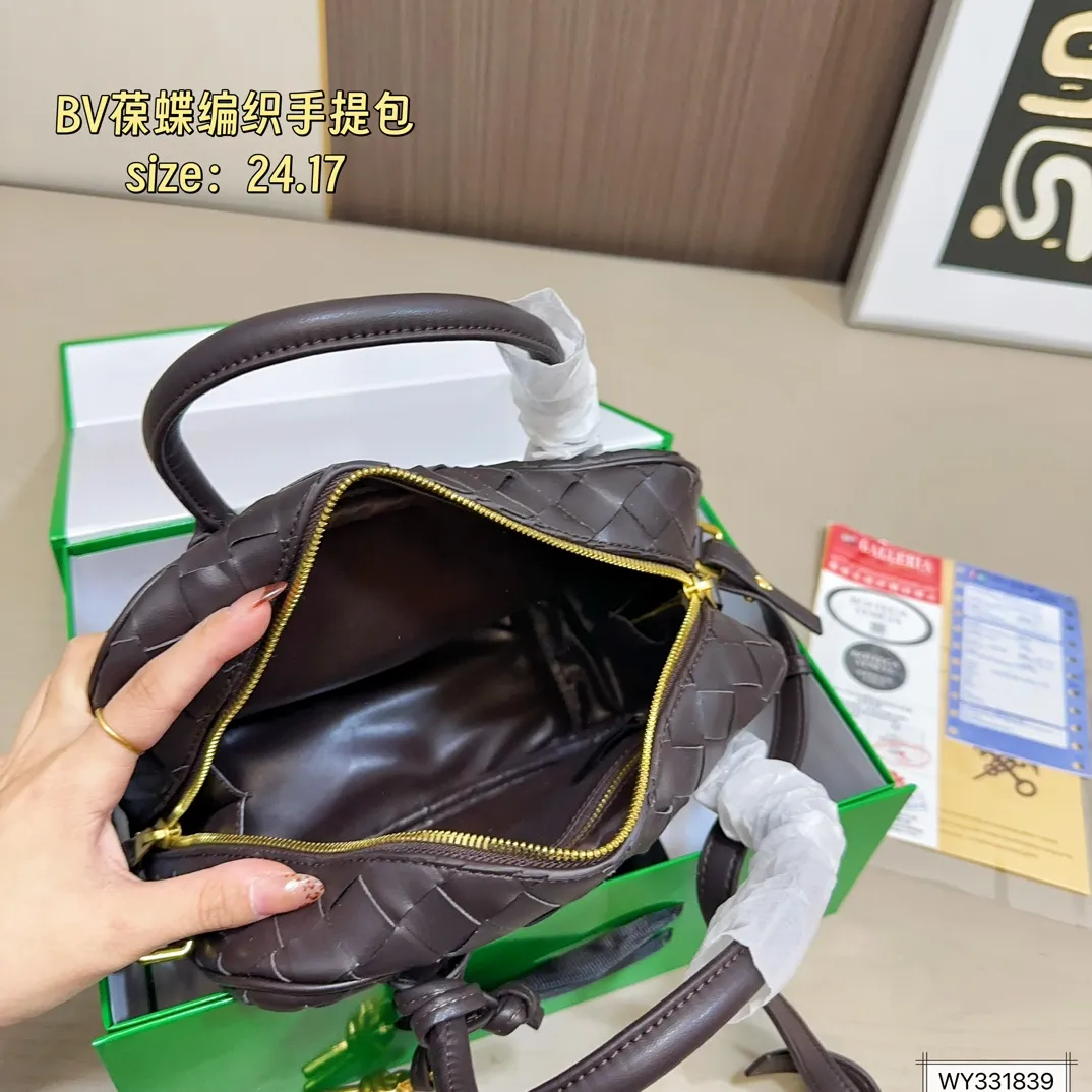 💰155 折叠盒 Bv葆蝶家 新款编织 手提包 单肩包 尺寸24.17