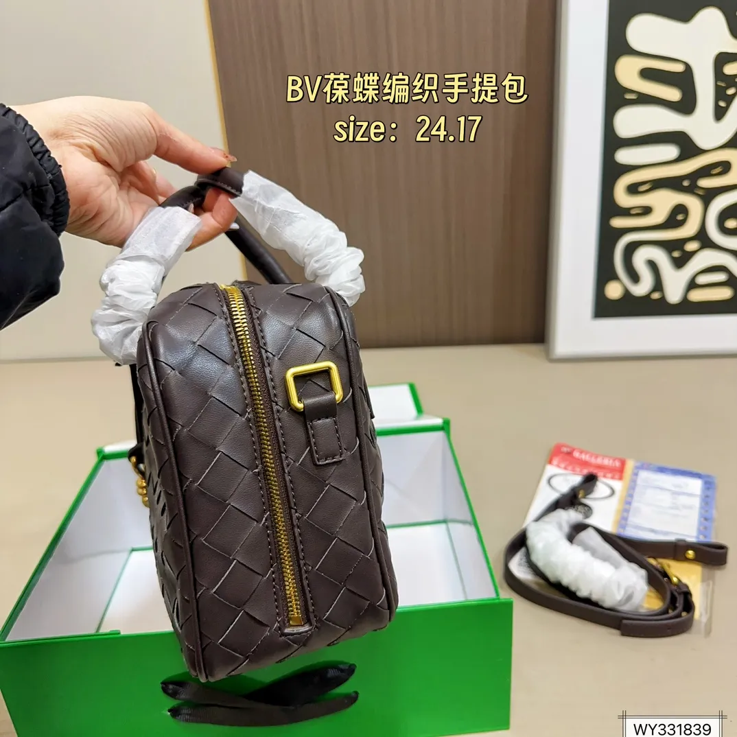 💰155 折叠盒 Bv葆蝶家 新款编织 手提包 单肩包 尺寸24.17